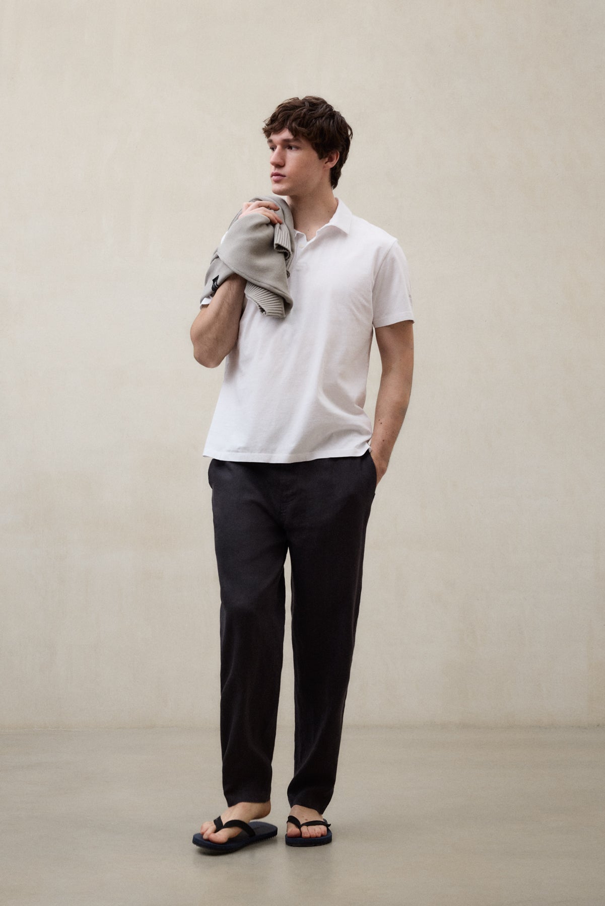 POLO IN MAGLIA THEO BIANCO