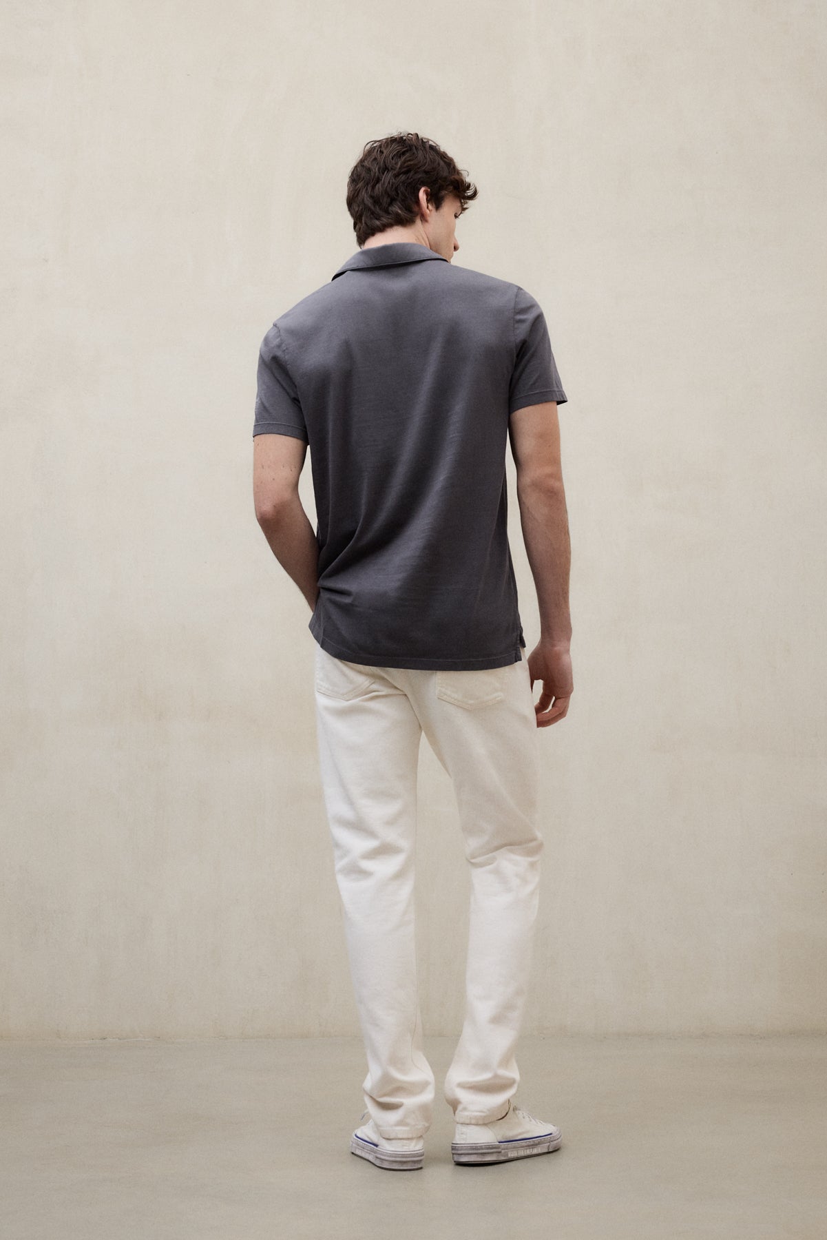 POLO IN MAGLIA THEO GRIGIO SCURO