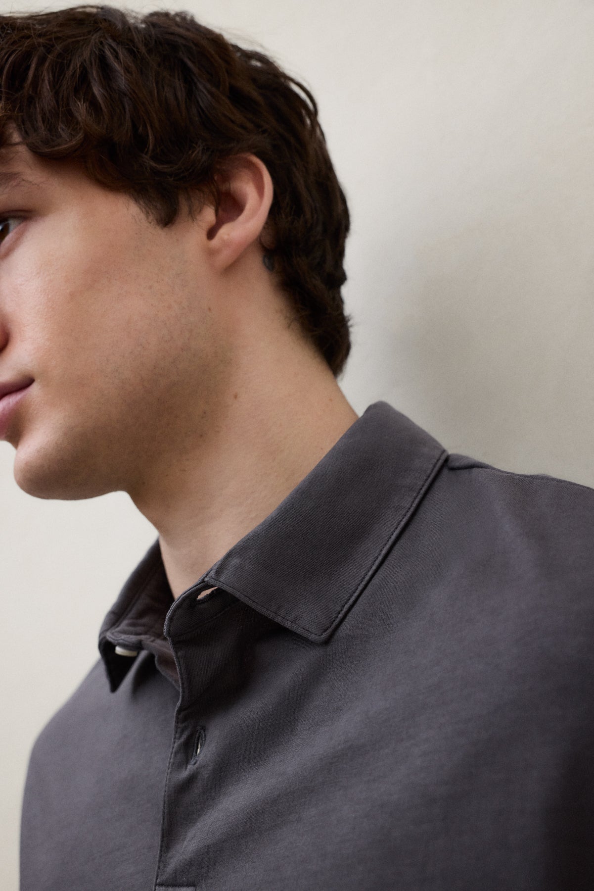 POLO IN MAGLIA THEO GRIGIO SCURO