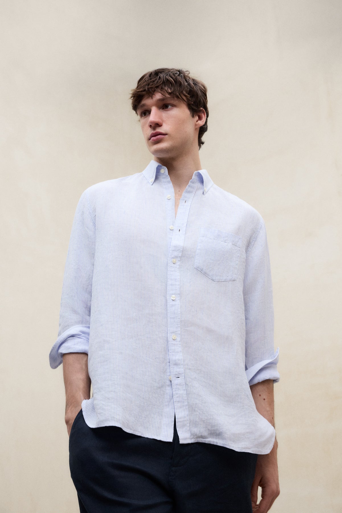 CAMISA ADAN AZUL