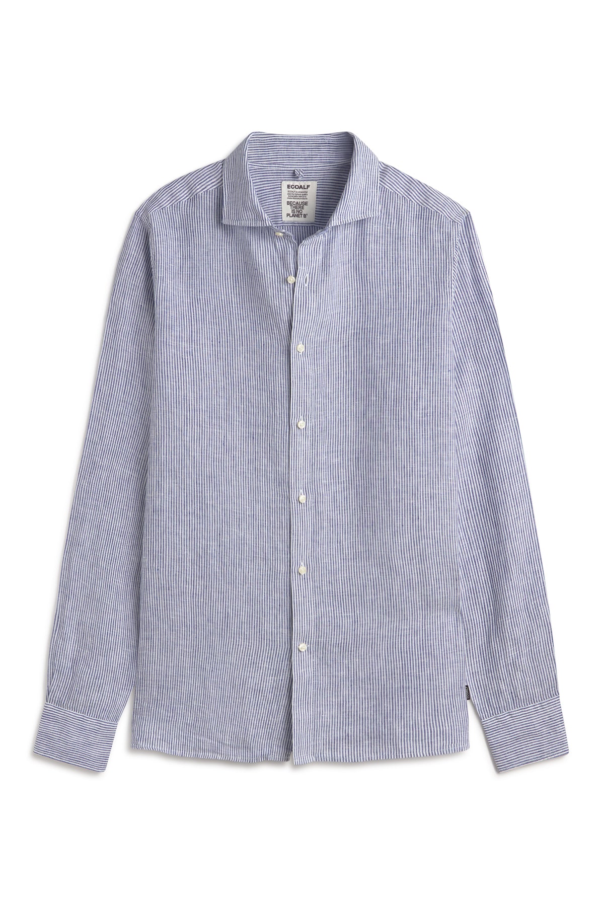 CAMISA ALFREDO DE LINO A RAYAS AZUL MARINO