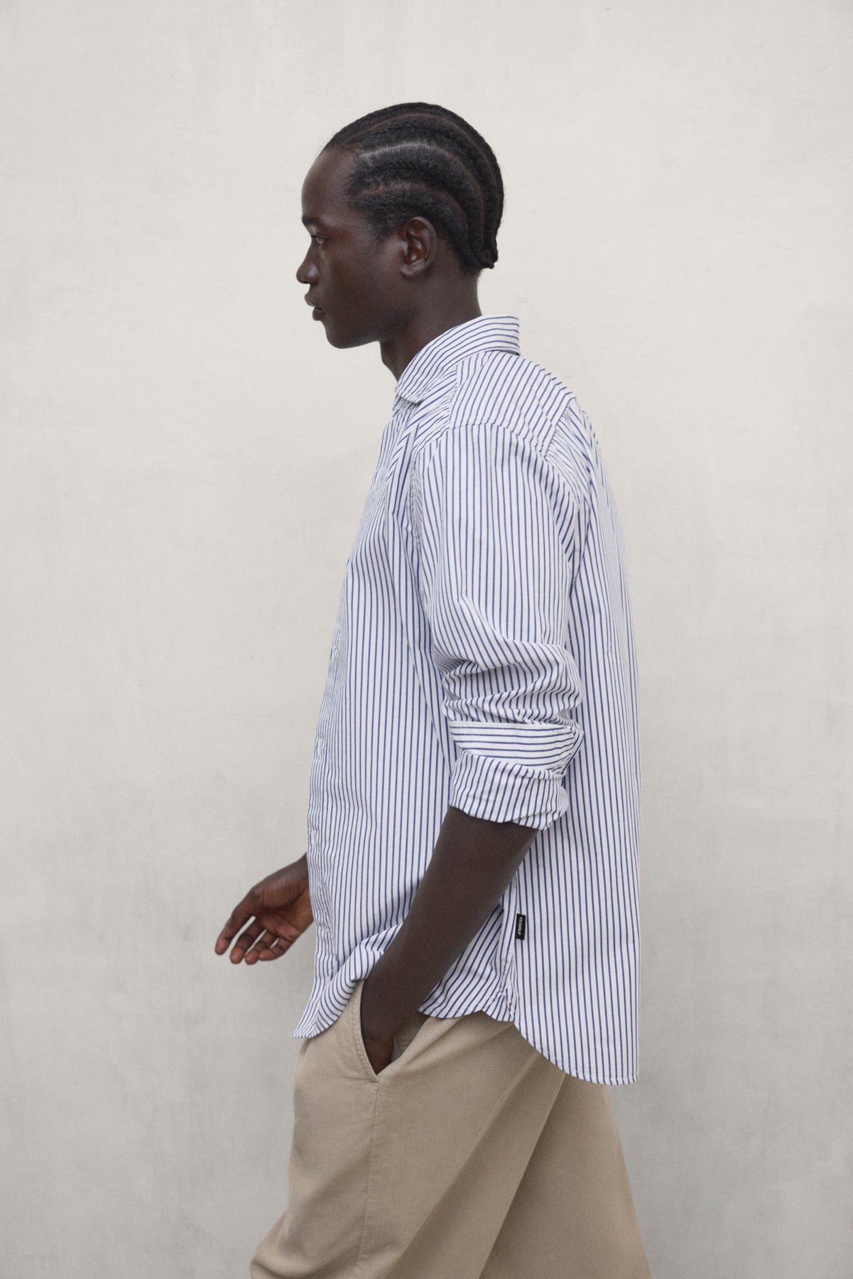 BLUE STRIPED ALFREDO SHIRT