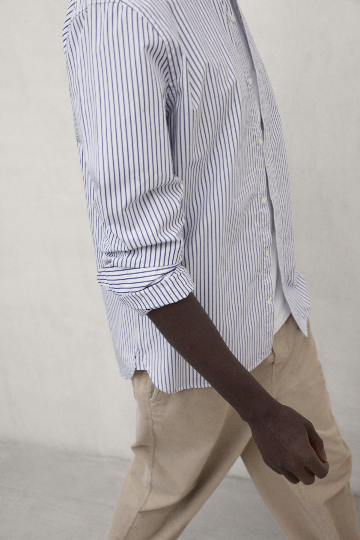 BLUE STRIPED ALFREDO SHIRT