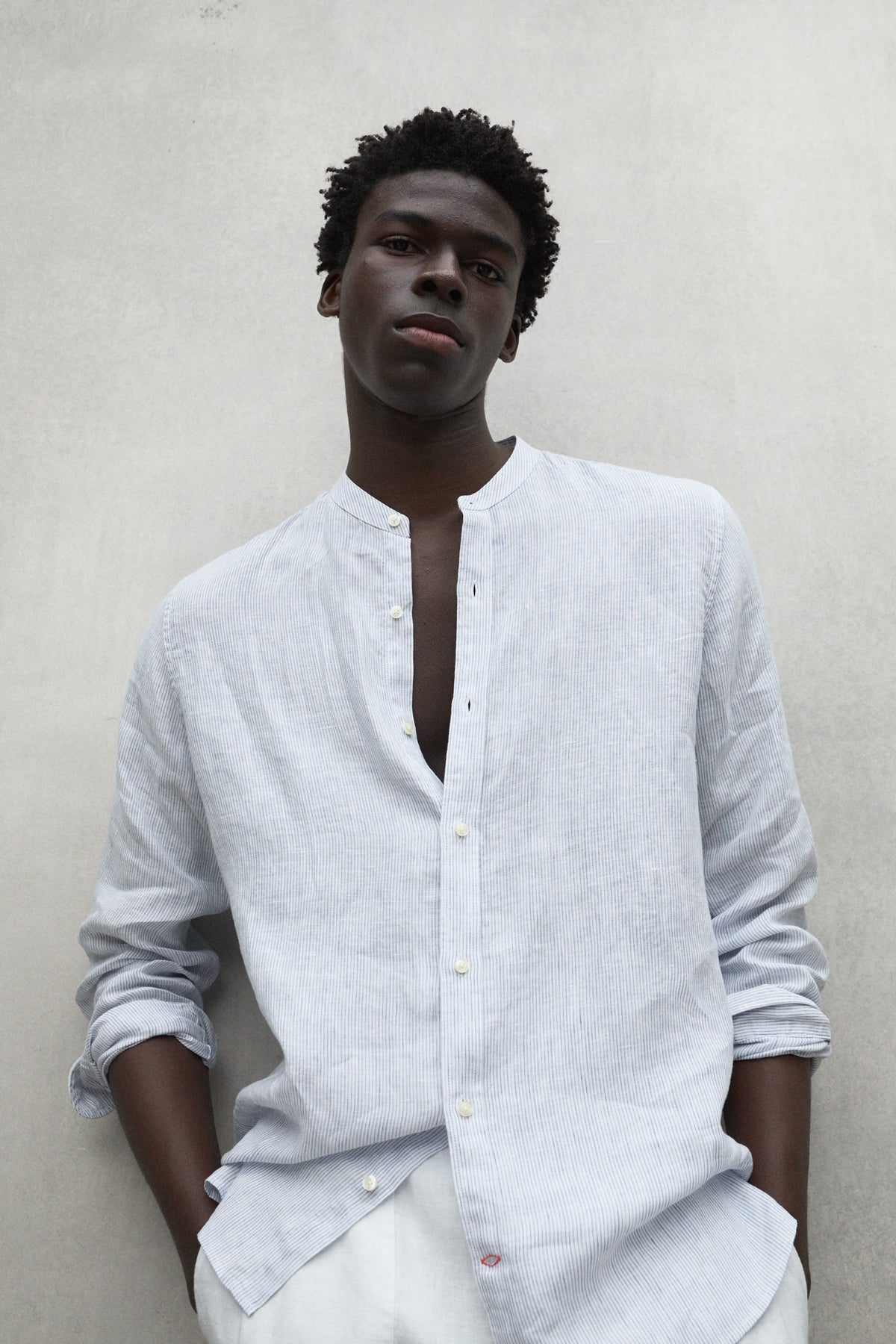 CHEMISE DAVID BLEUE