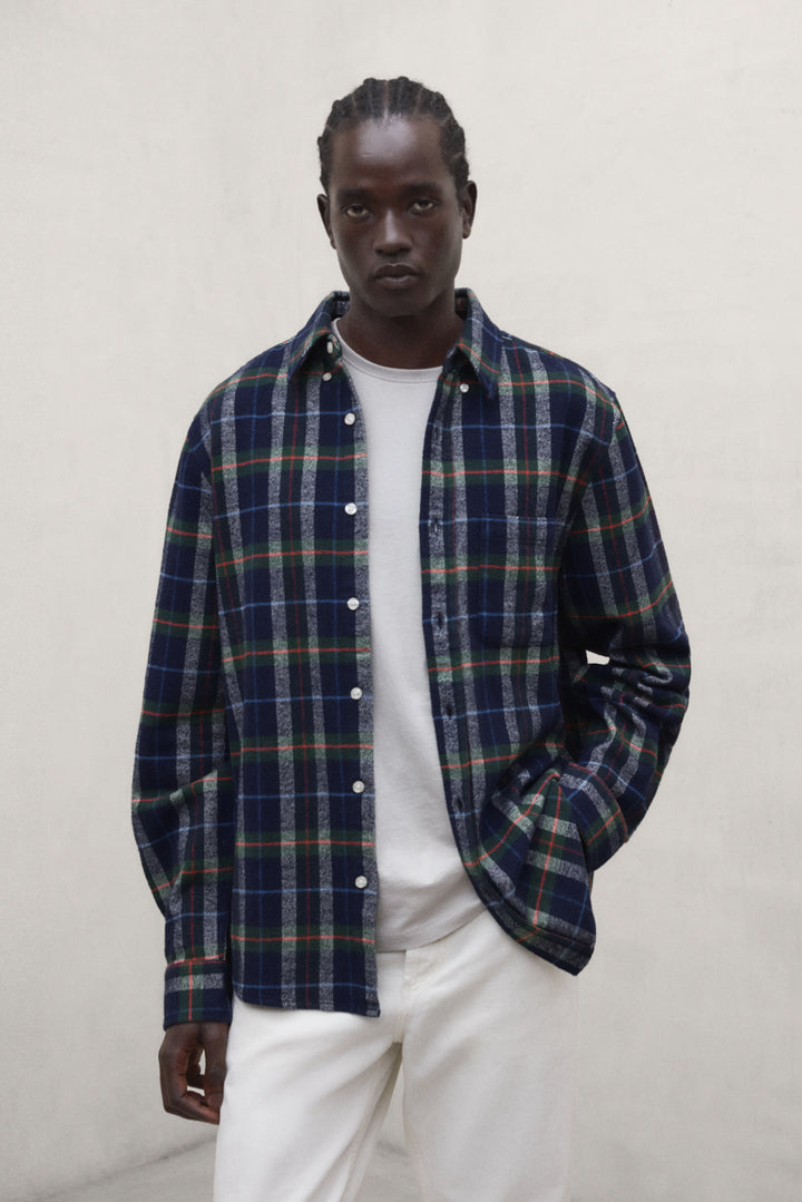 CHEMISE GETARI BLEU MARINE