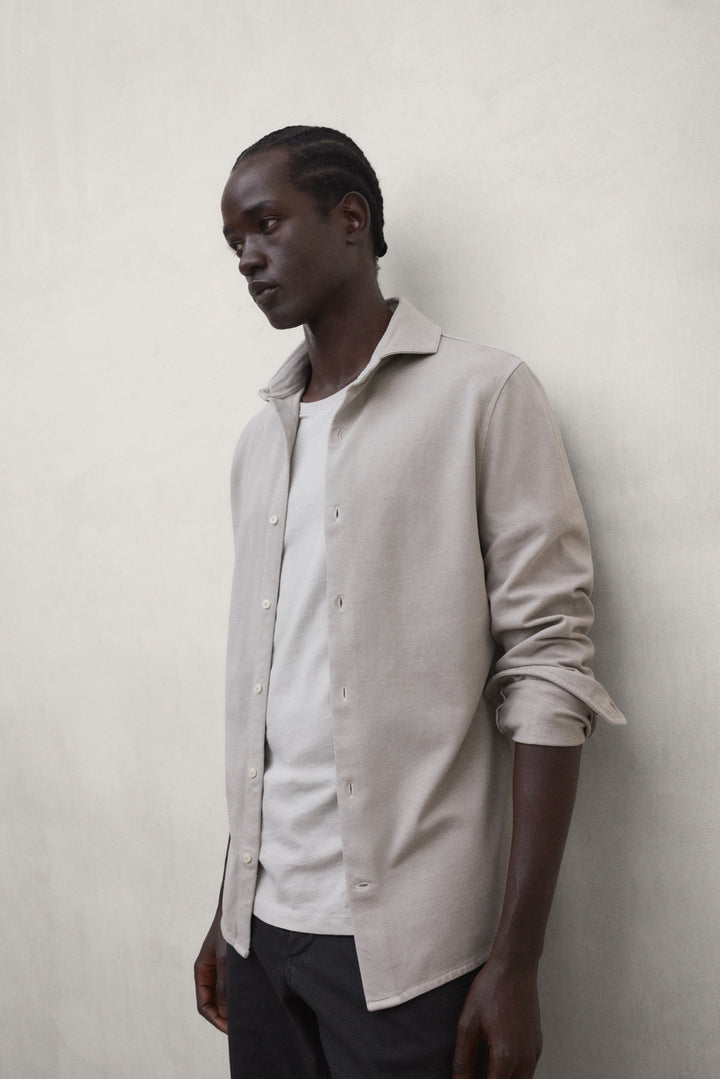 LIGHT GREY GOTHAM SHIRT