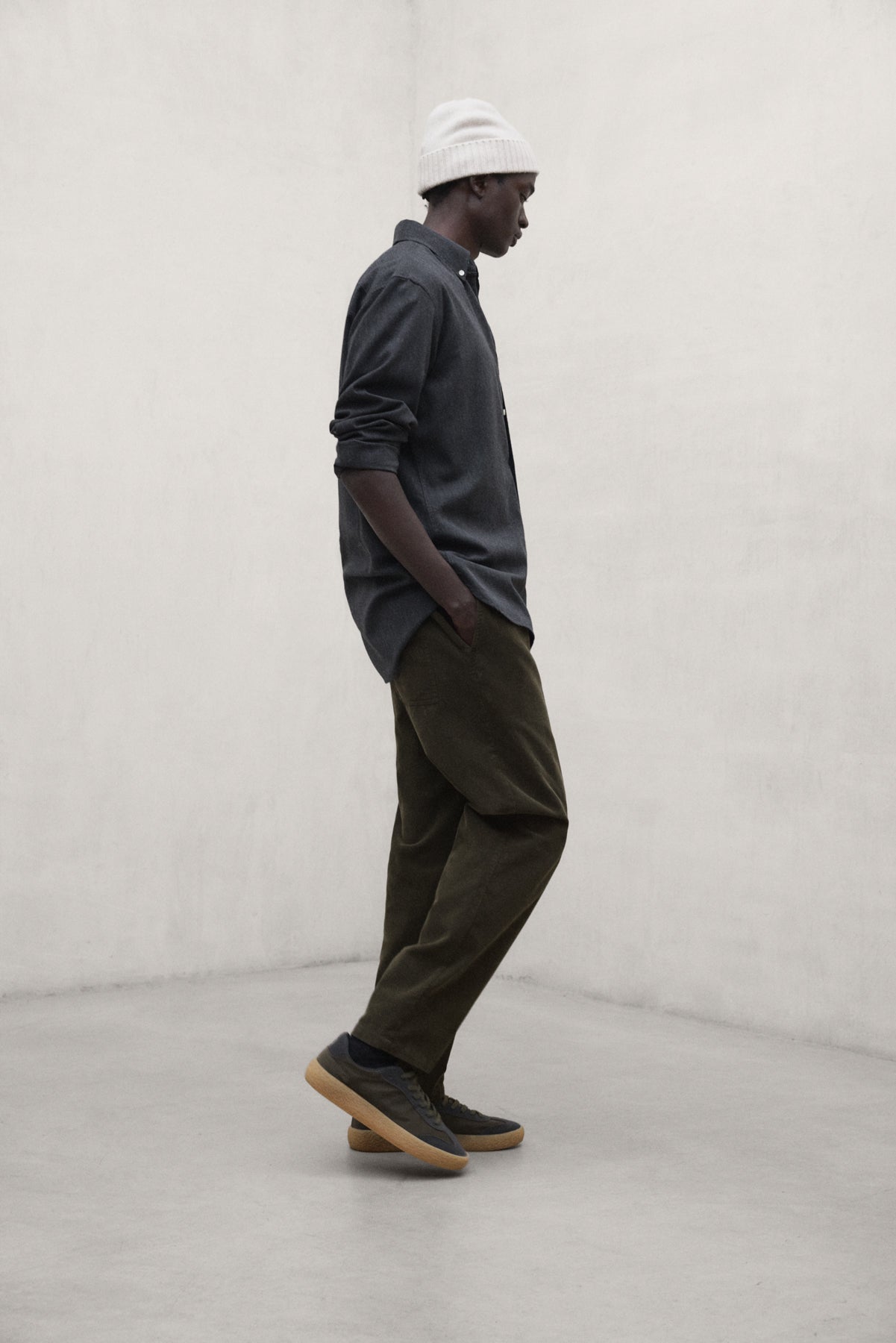 CAMISA JAVIER GRIS OSCURO