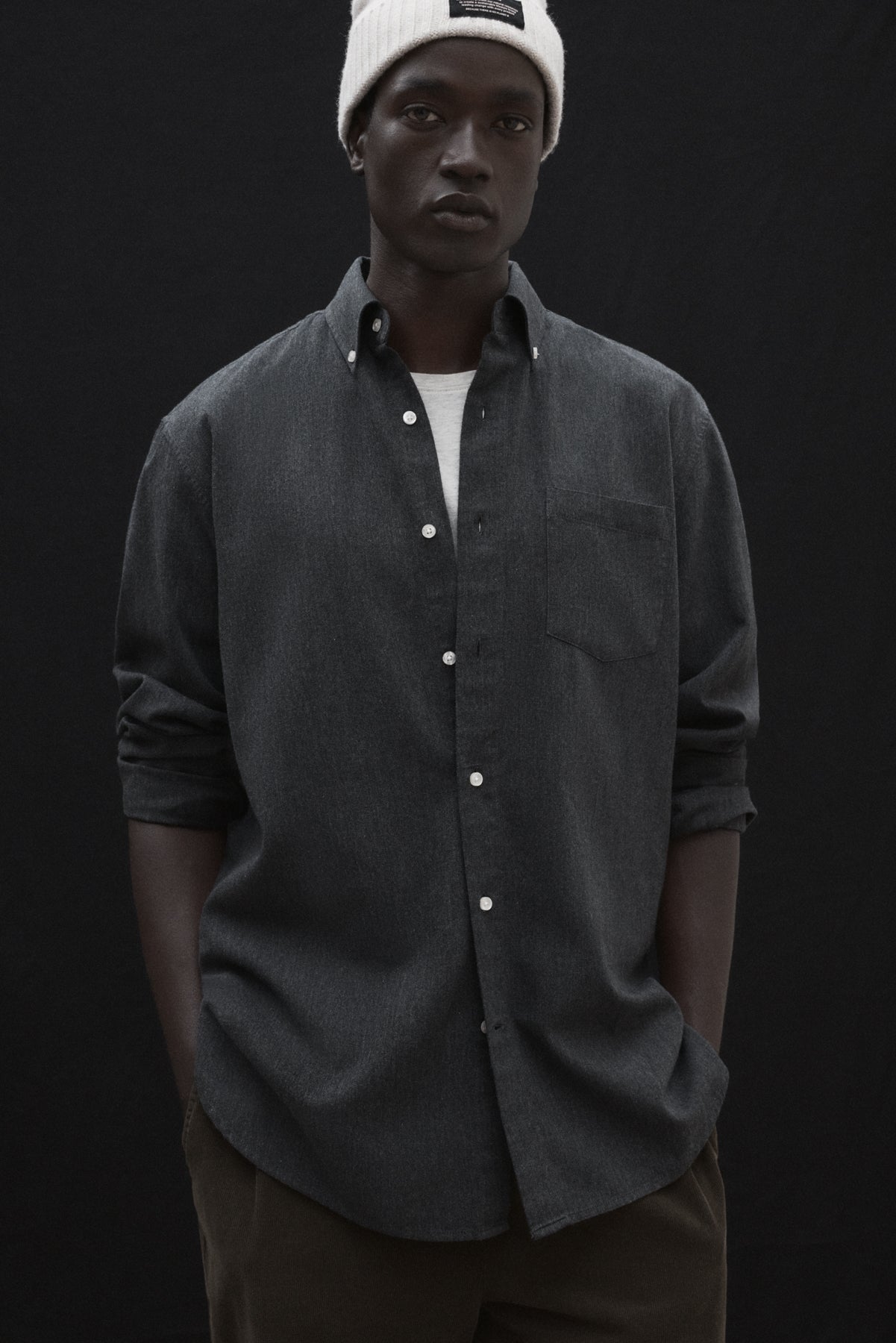 CHEMISE JAVIER GRIS FONCÉ