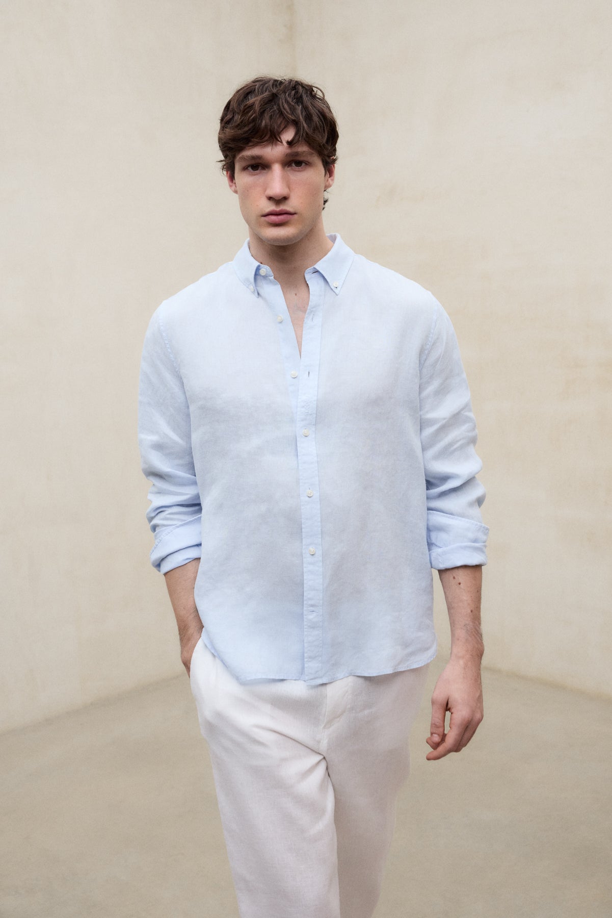 CHEMISE MALIBU BLEU CLAIR