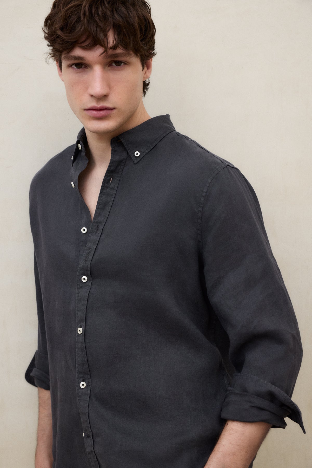 CHEMISE MALIBU GRIS FONCÉ