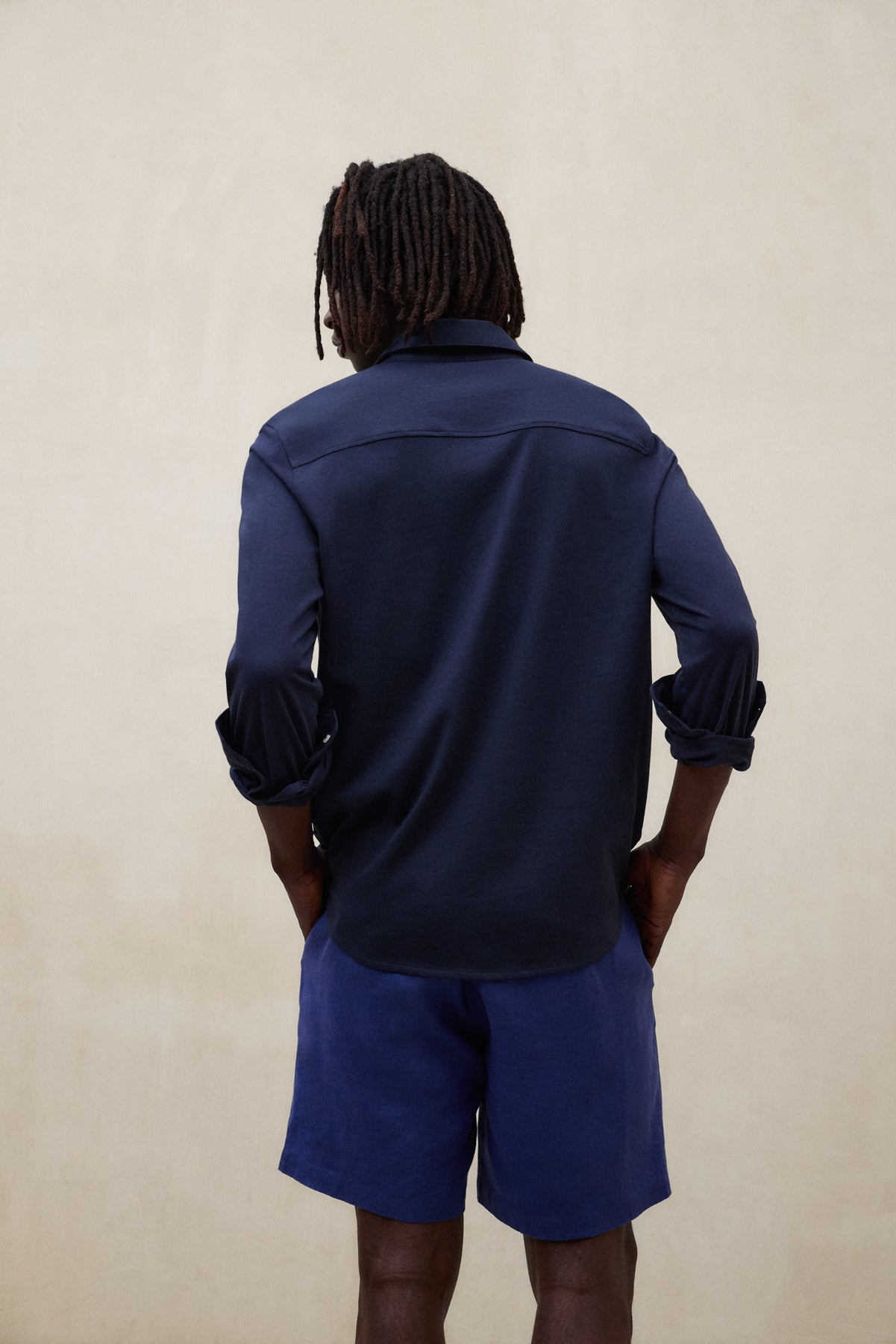 CAMISA MOLE AZUL MARINO