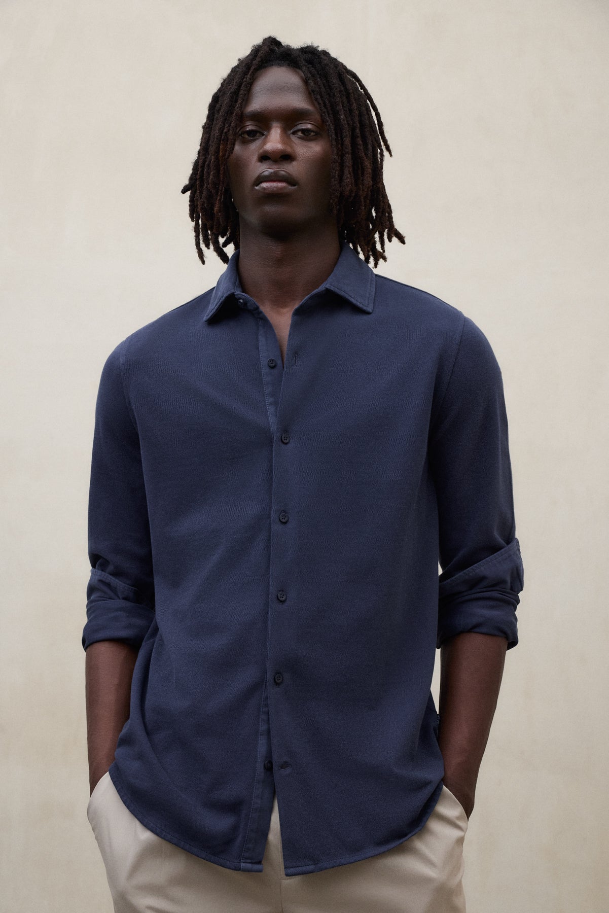 CAMISA NEW GOTHAM AZUL MARINO