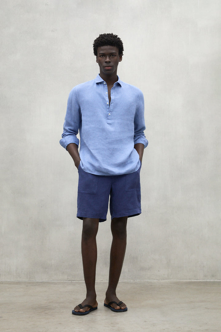 CHEMISE POLINO BLEUE