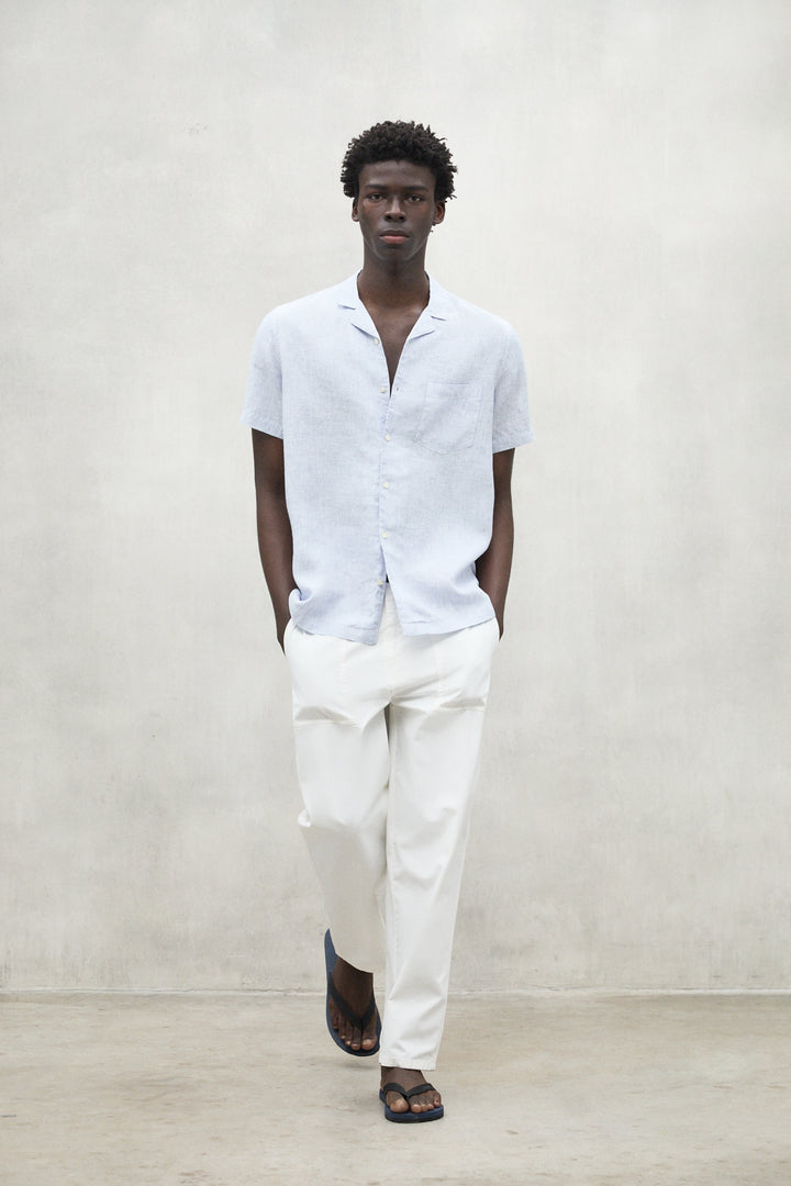 CHEMISE SUTAR BLEU MARINE ET BLANCHE
