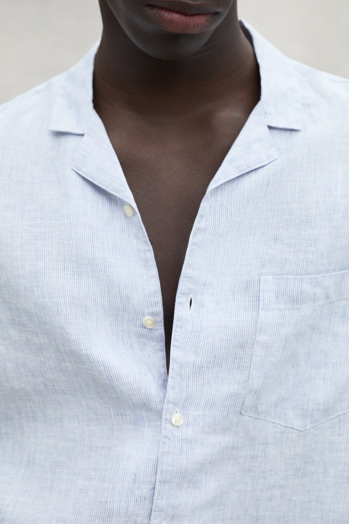 CHEMISE SUTAR BLEU MARINE ET BLANCHE