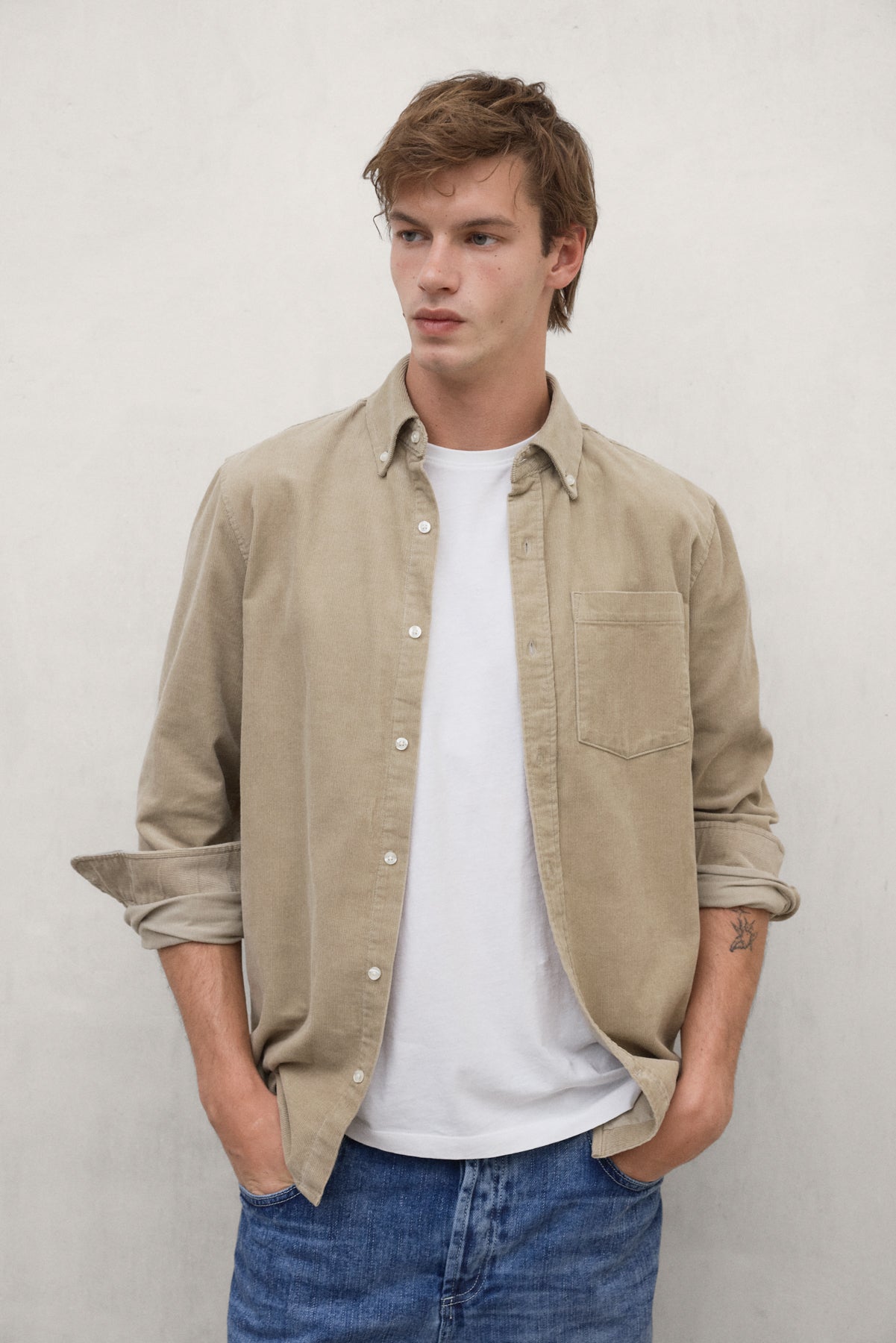 HEMD WILLIAM BEIGE