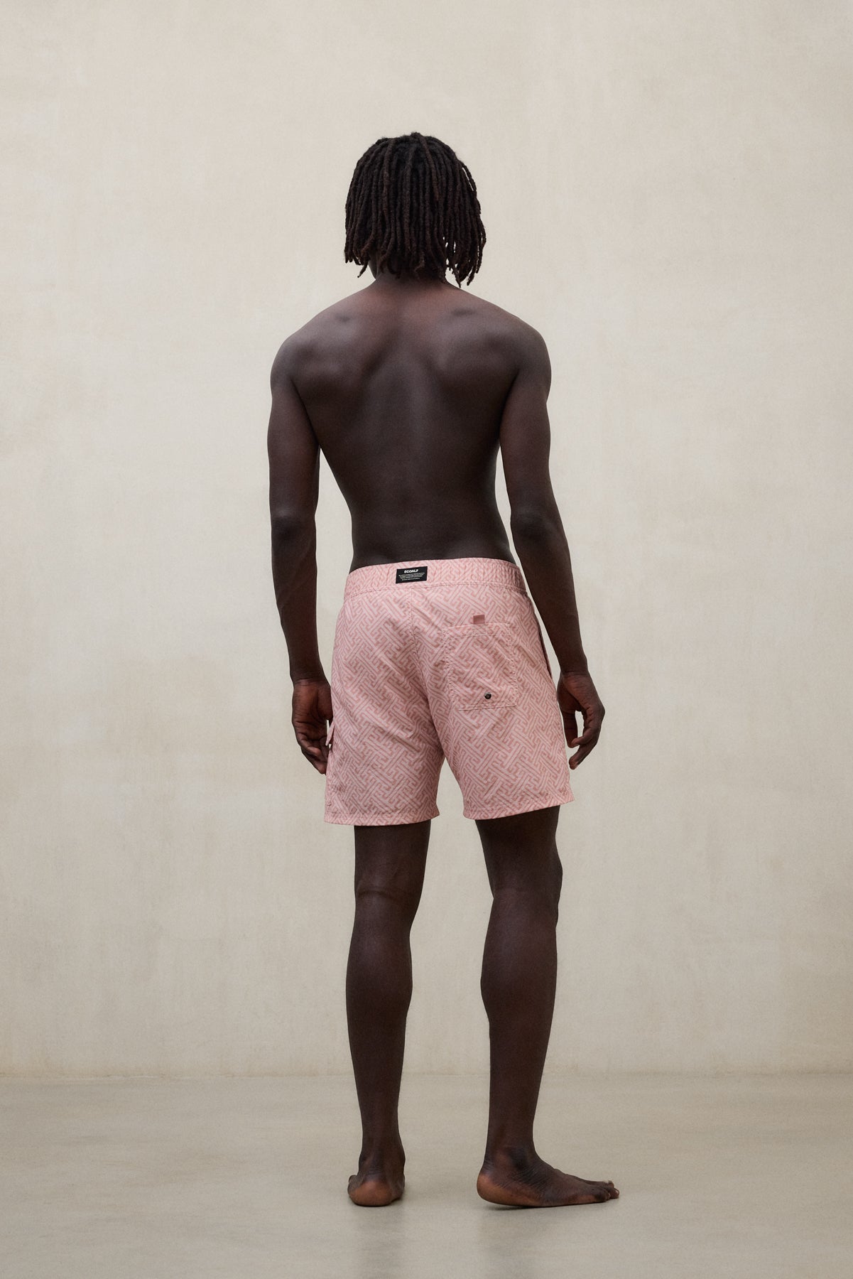 PINK BIQUE SWIM TRUNKS