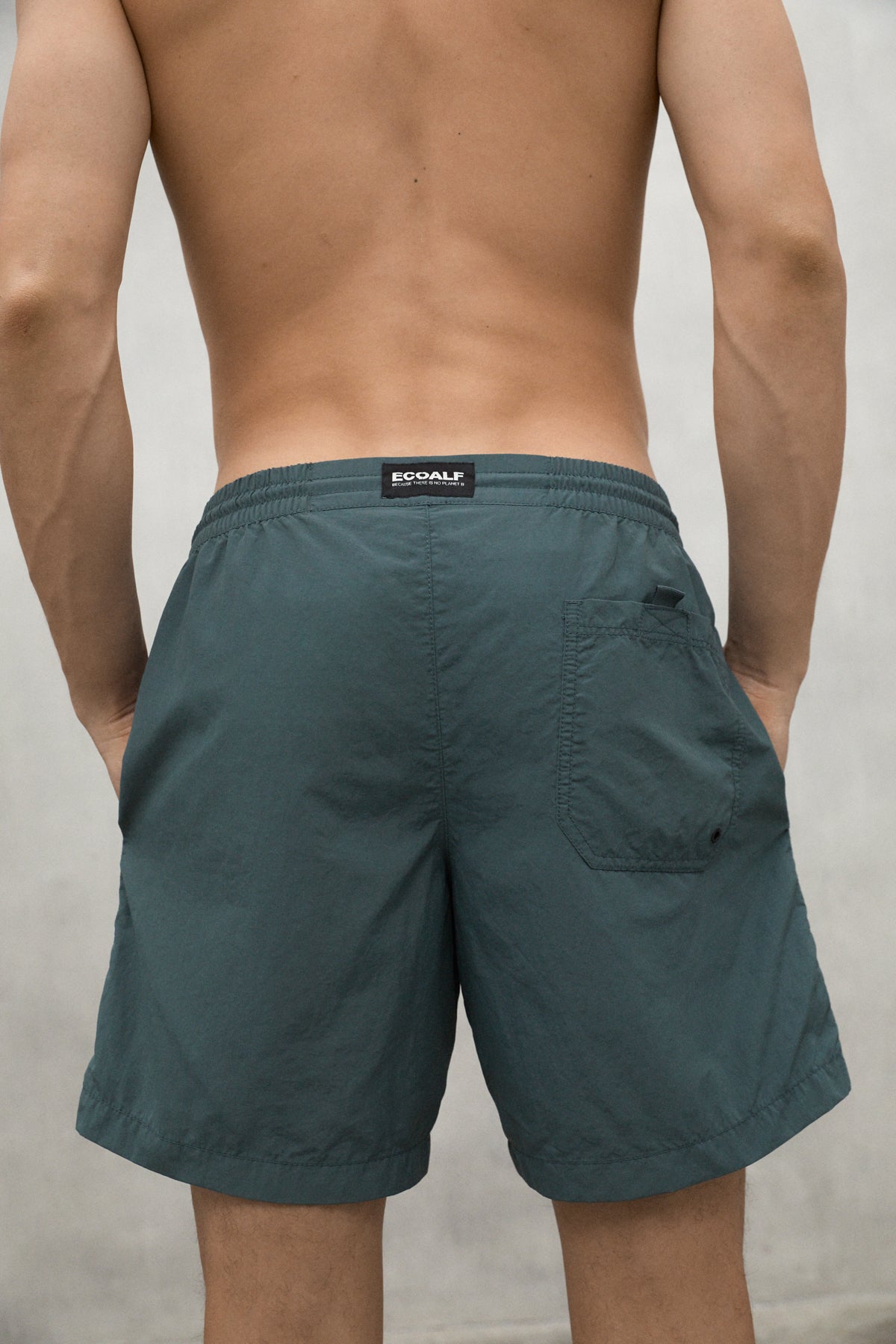GREEN LANAI SWIM TRUNKS