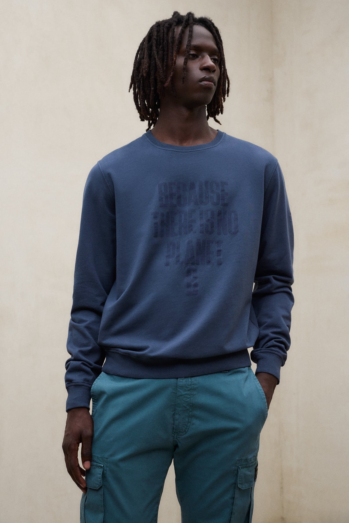 SWEAT-SHIRT BARDERA BLEU FONCÉ