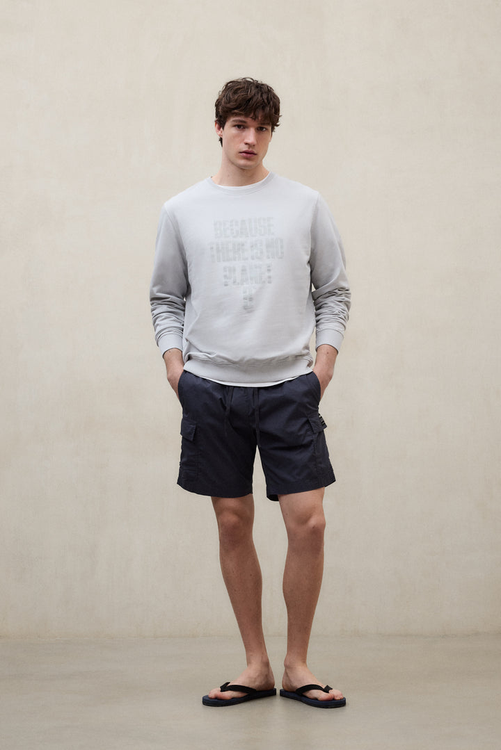SUDADERA BARDERA GRIS