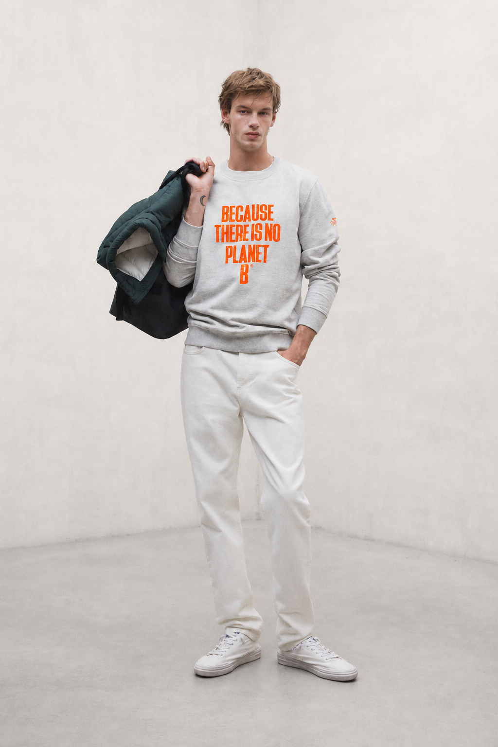 SWEAT-SHIRT BARDERA GRIS