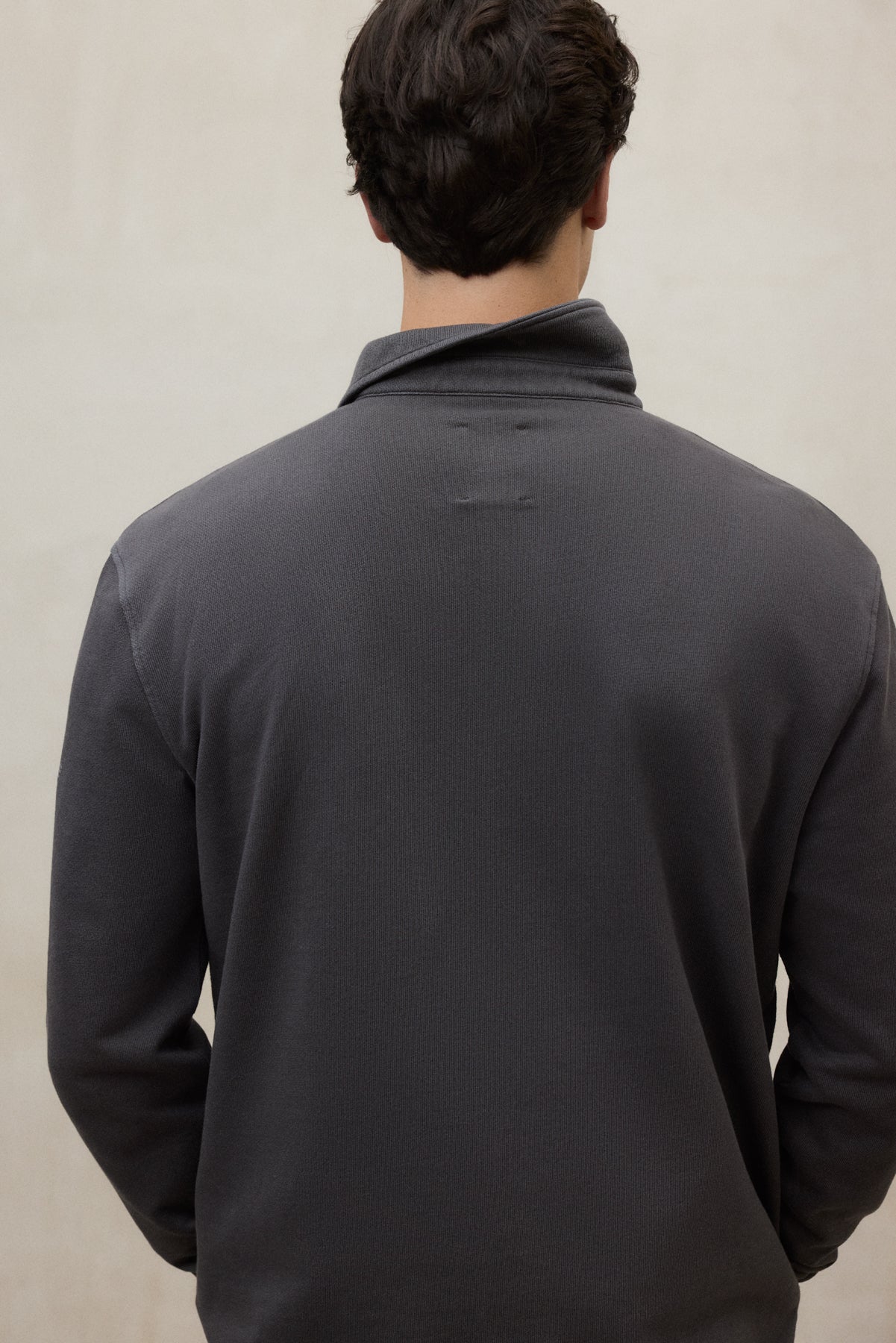 SWEATSHIRT POLO BRENDAN GRIS FONCÉ
