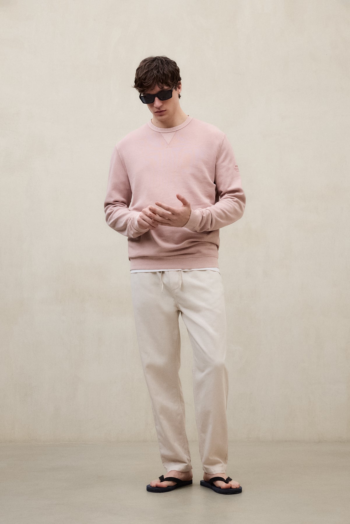 SWEATSHIRT GOLA ROSA