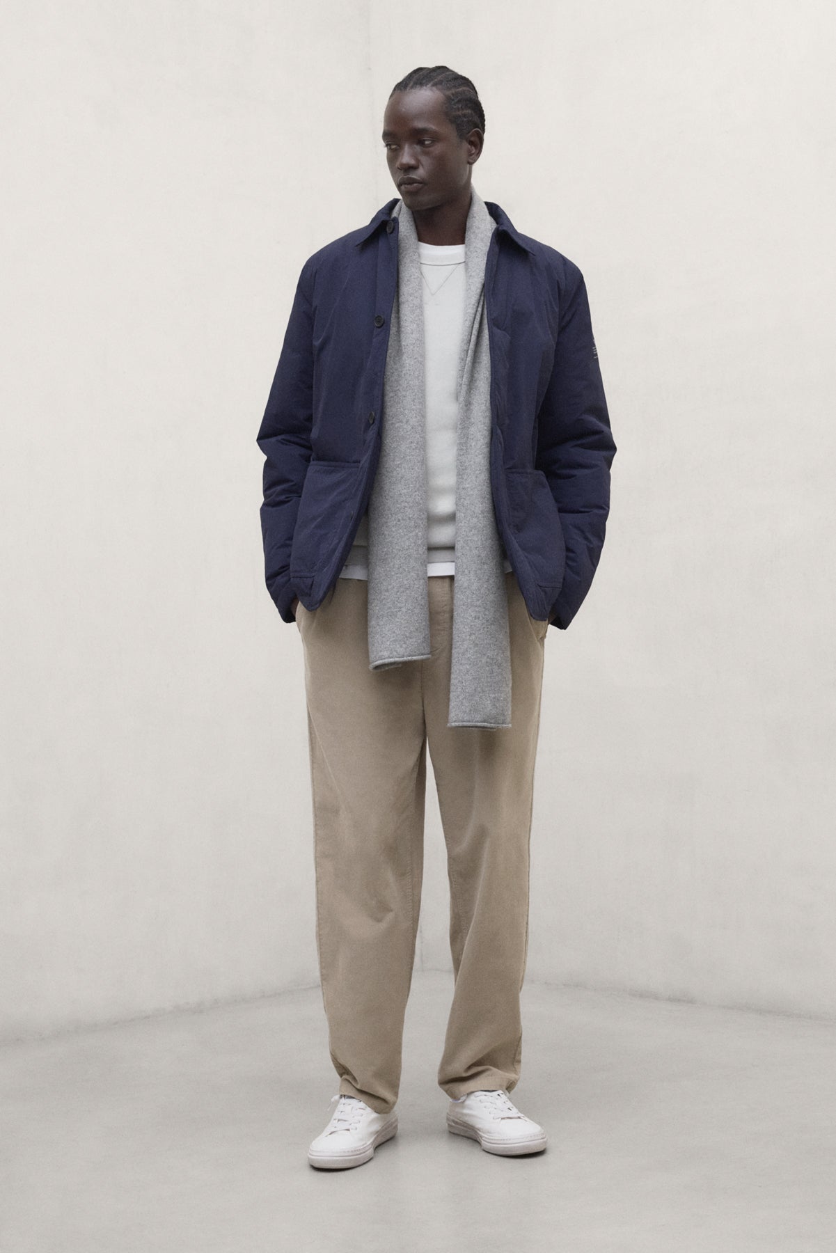 SWEAT-SHIRT GOLA GRIS CLAIR
