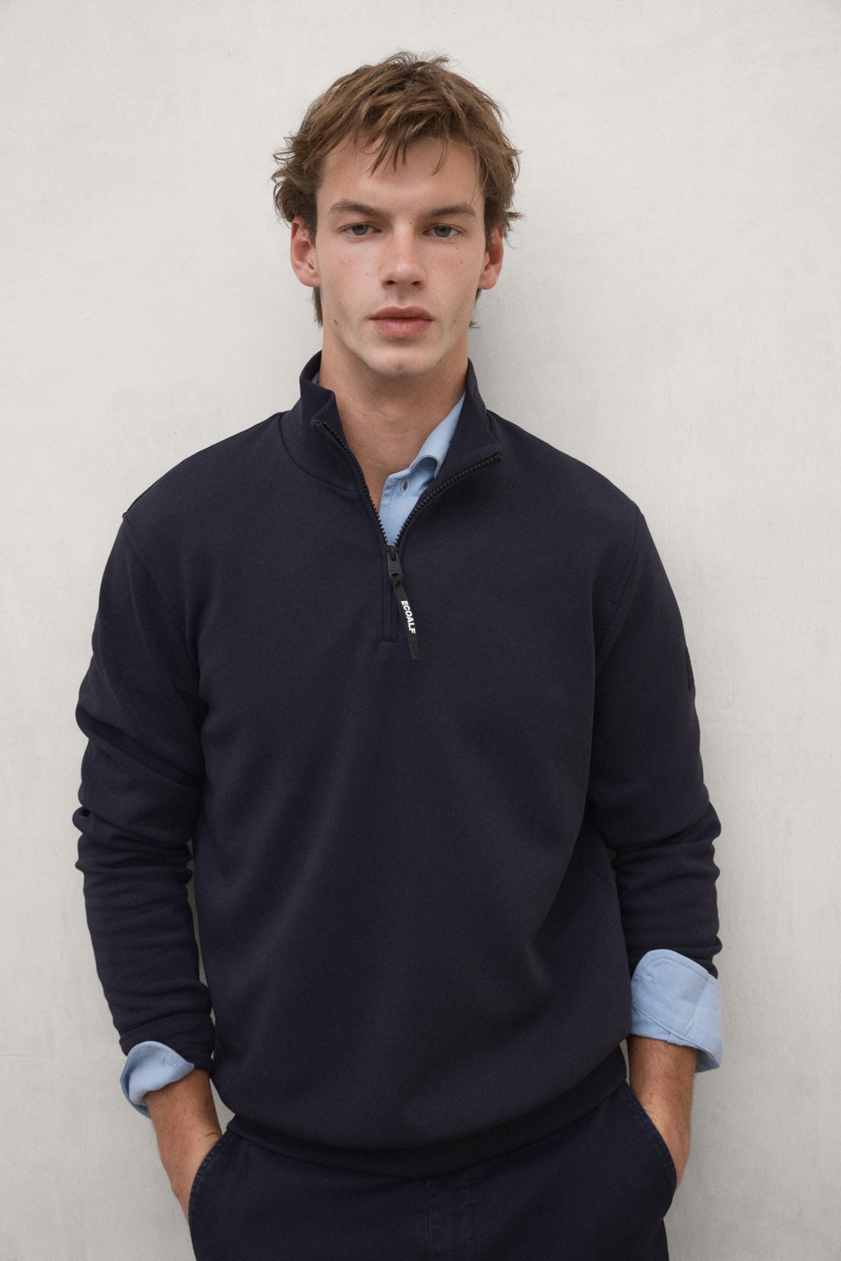 NAVY BLUE TEREL SWEATSHIRT