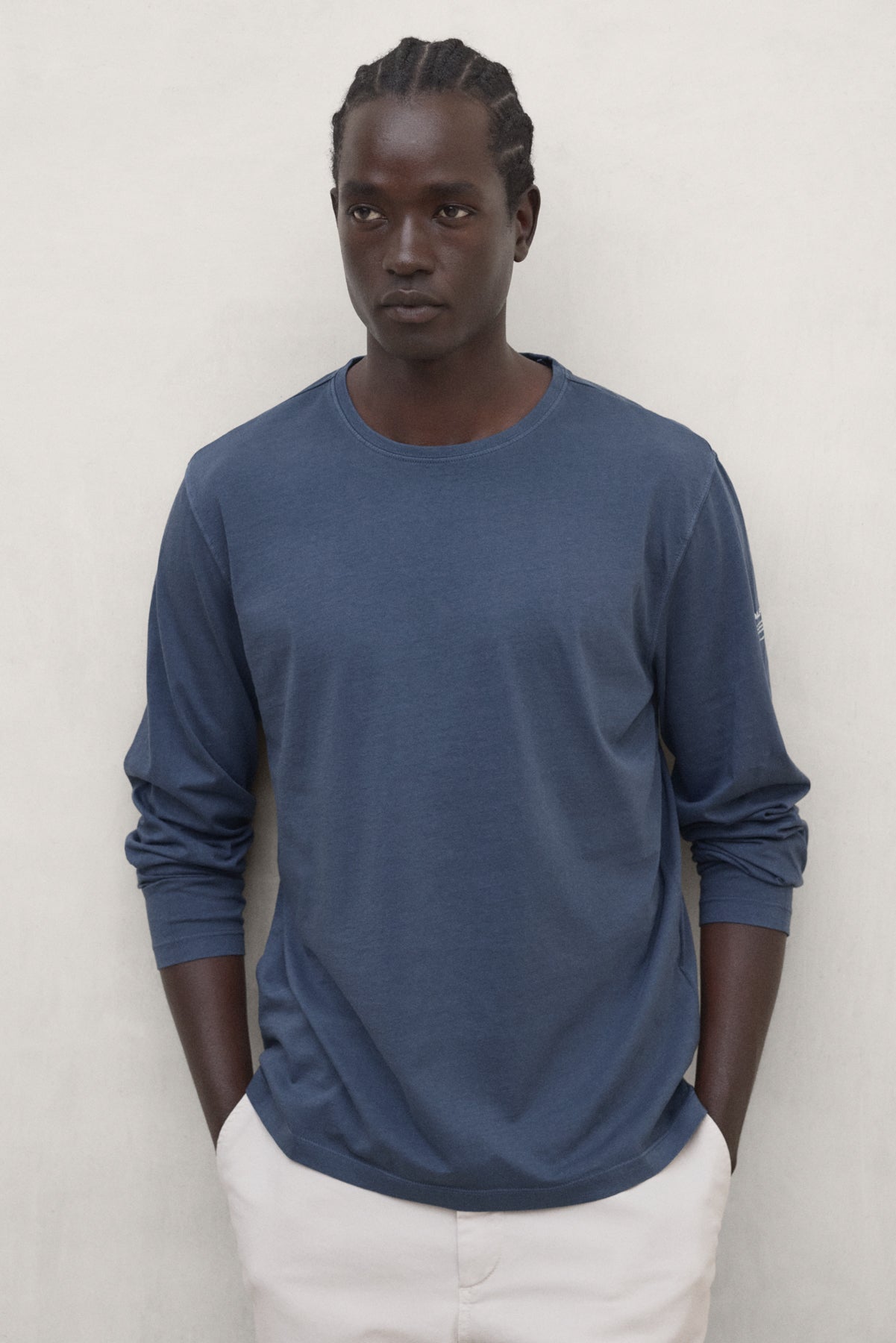BLUE LONG-SLEEVED LAREDO T-SHIRT
