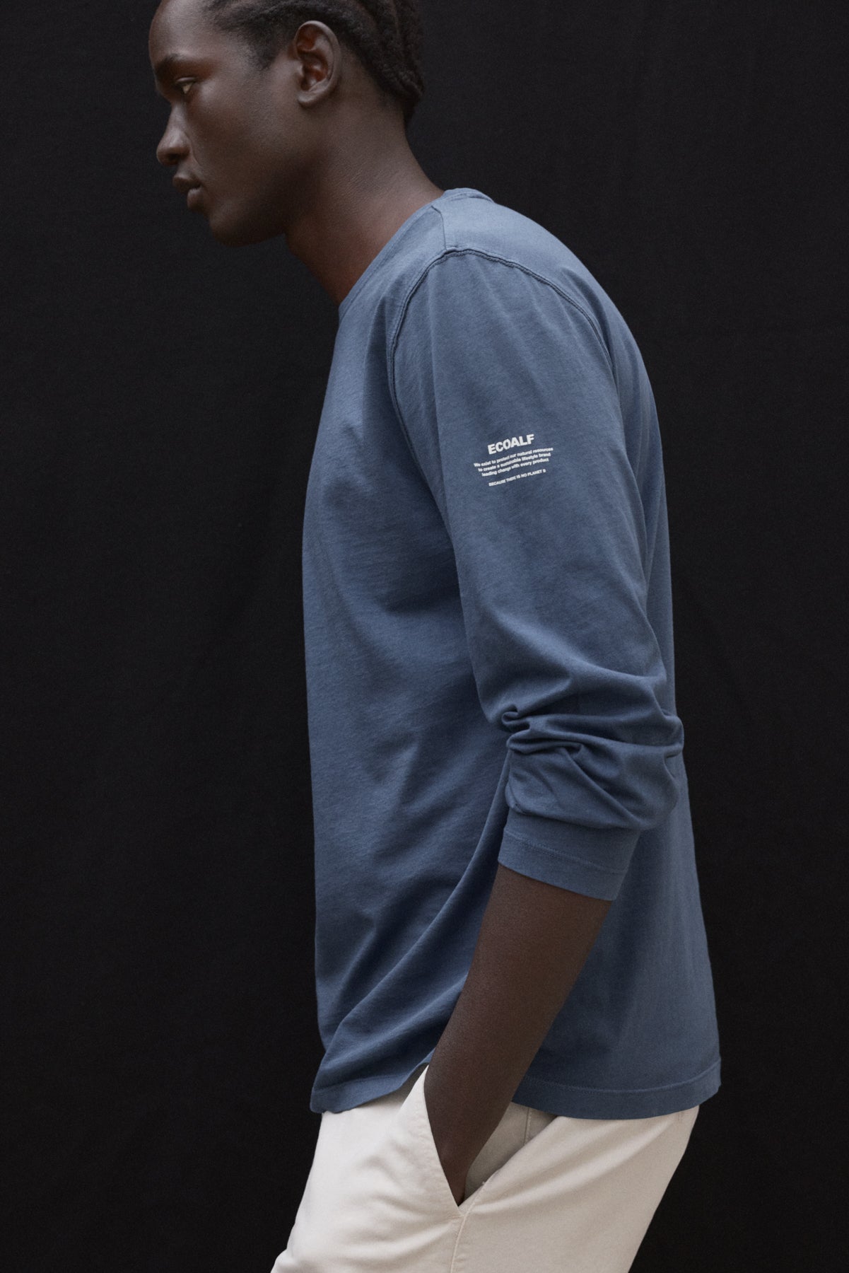 BLUE LONG-SLEEVED LAREDO T-SHIRT