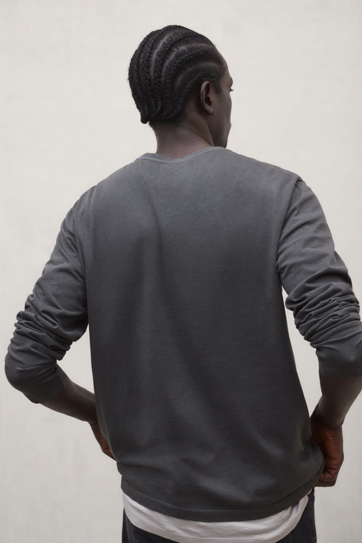 LANGARM T-SHIRT LAREDO DUNKELGRAU