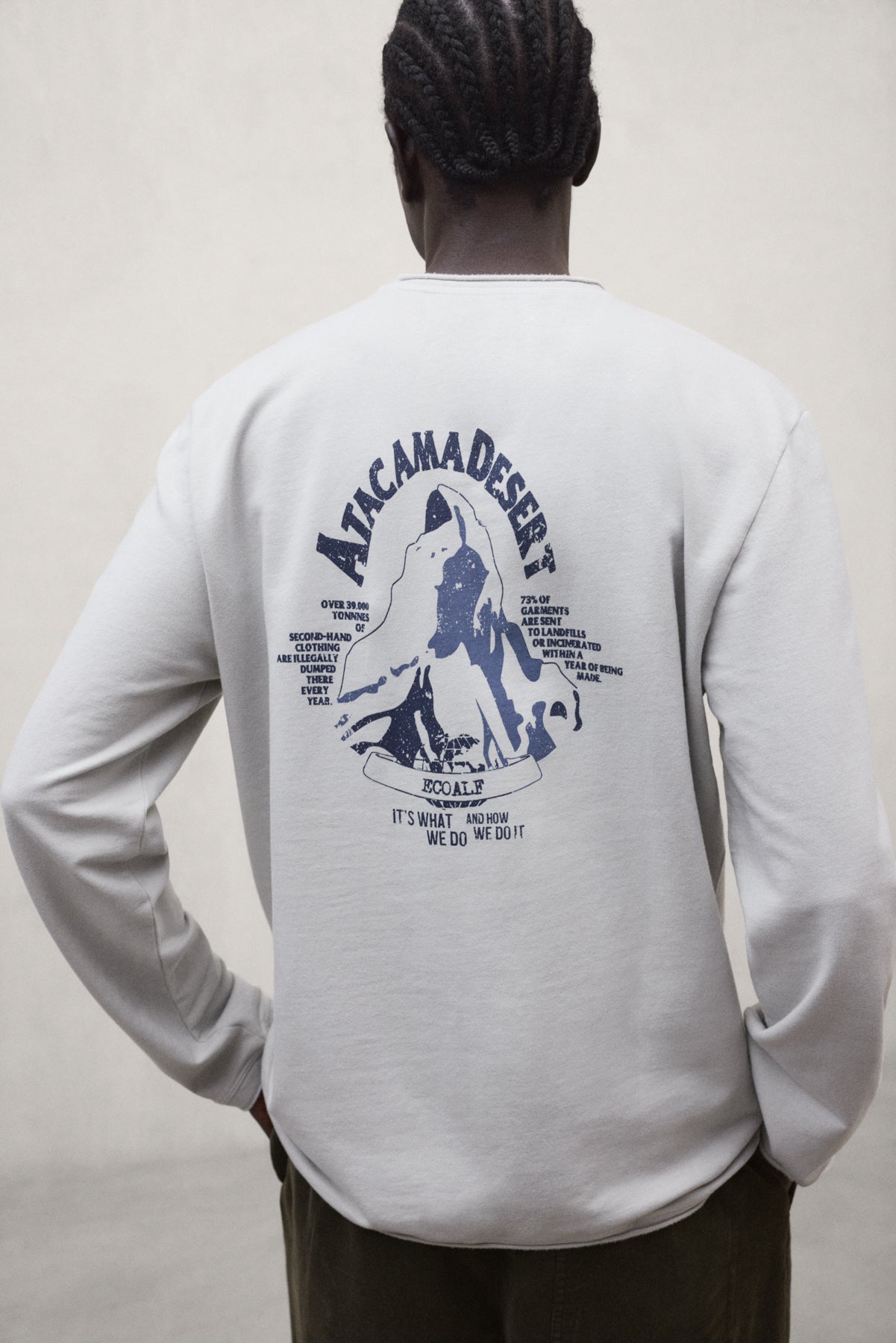 T-SHIRT À MANCHES LONGUES MON GRIS CLAIR