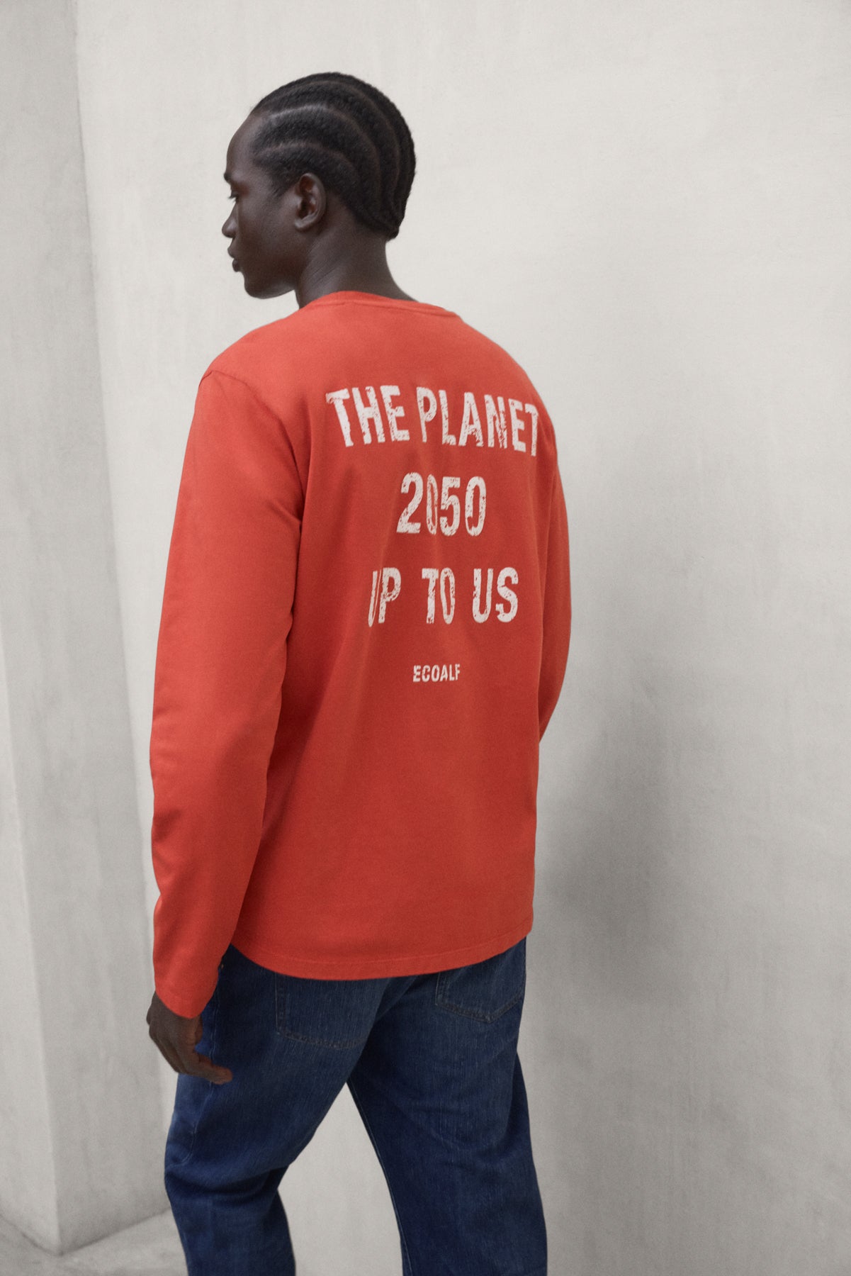 CAMISETA MANGA LARGA PLA NARANJA
