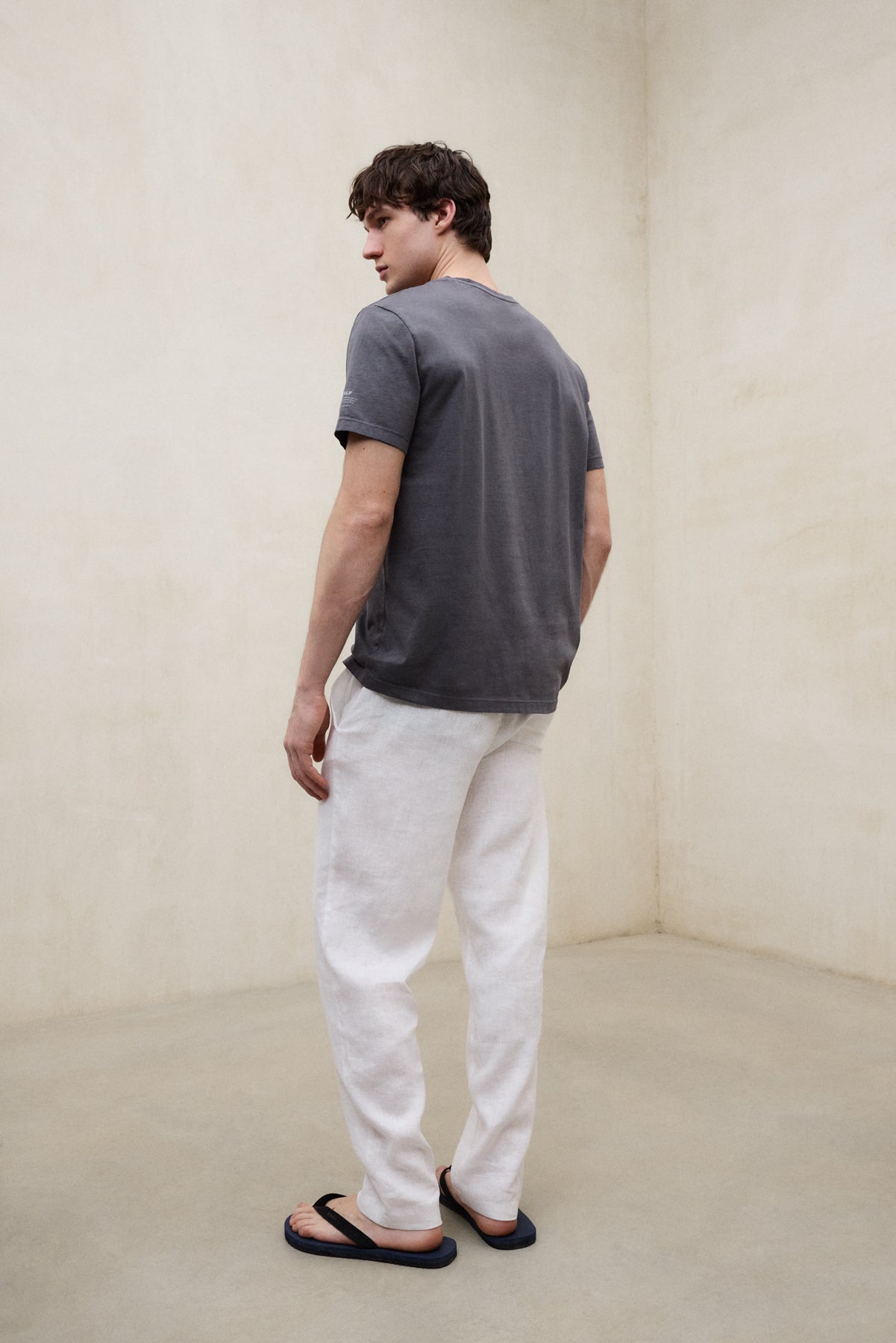 PANTALONES DE LINO ETHIWIN BLANCO