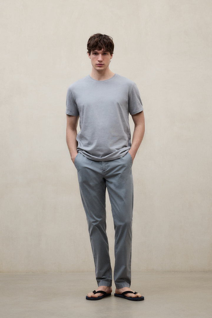 GREY VENT T-SHIRT