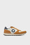 BEIGE AND ORANGE UCLA TRAINERS