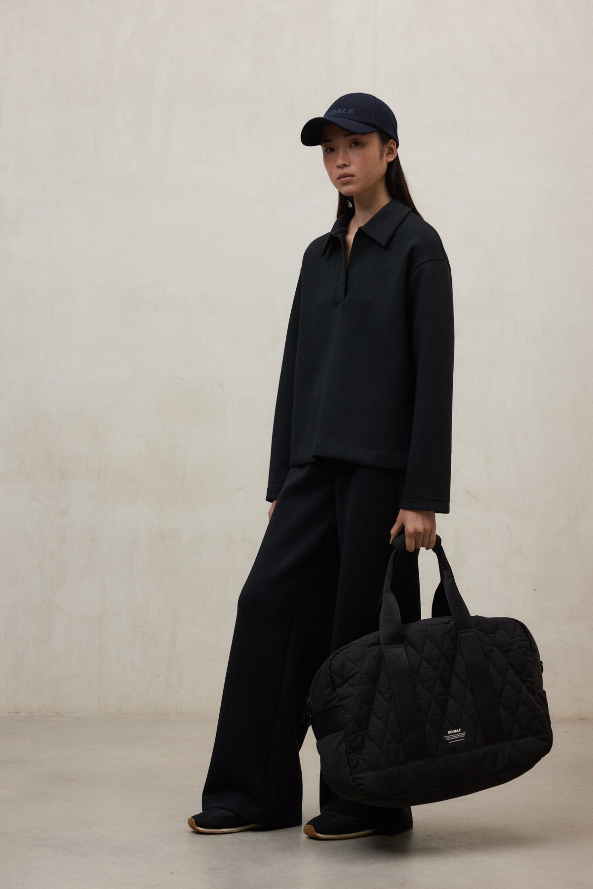 TASCHE DUFFLE FLOCK SCHWARZ
