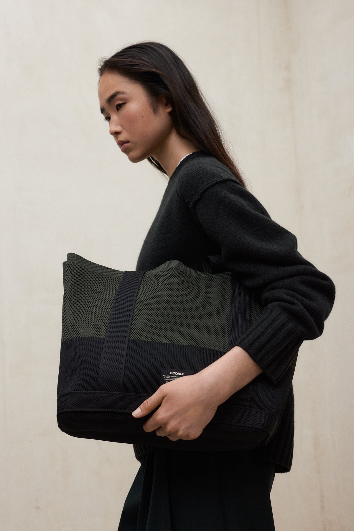 KHAKI TIKA SHOPPER BAG