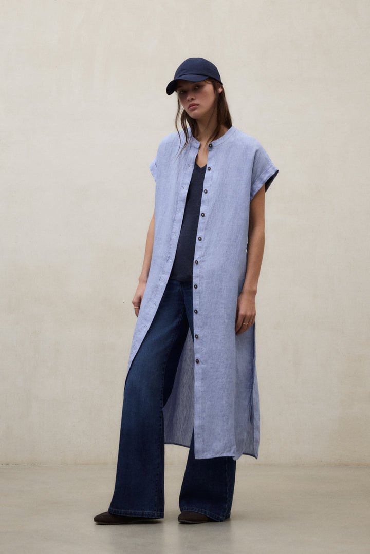 AMETHYST MAO DRESS BLUE