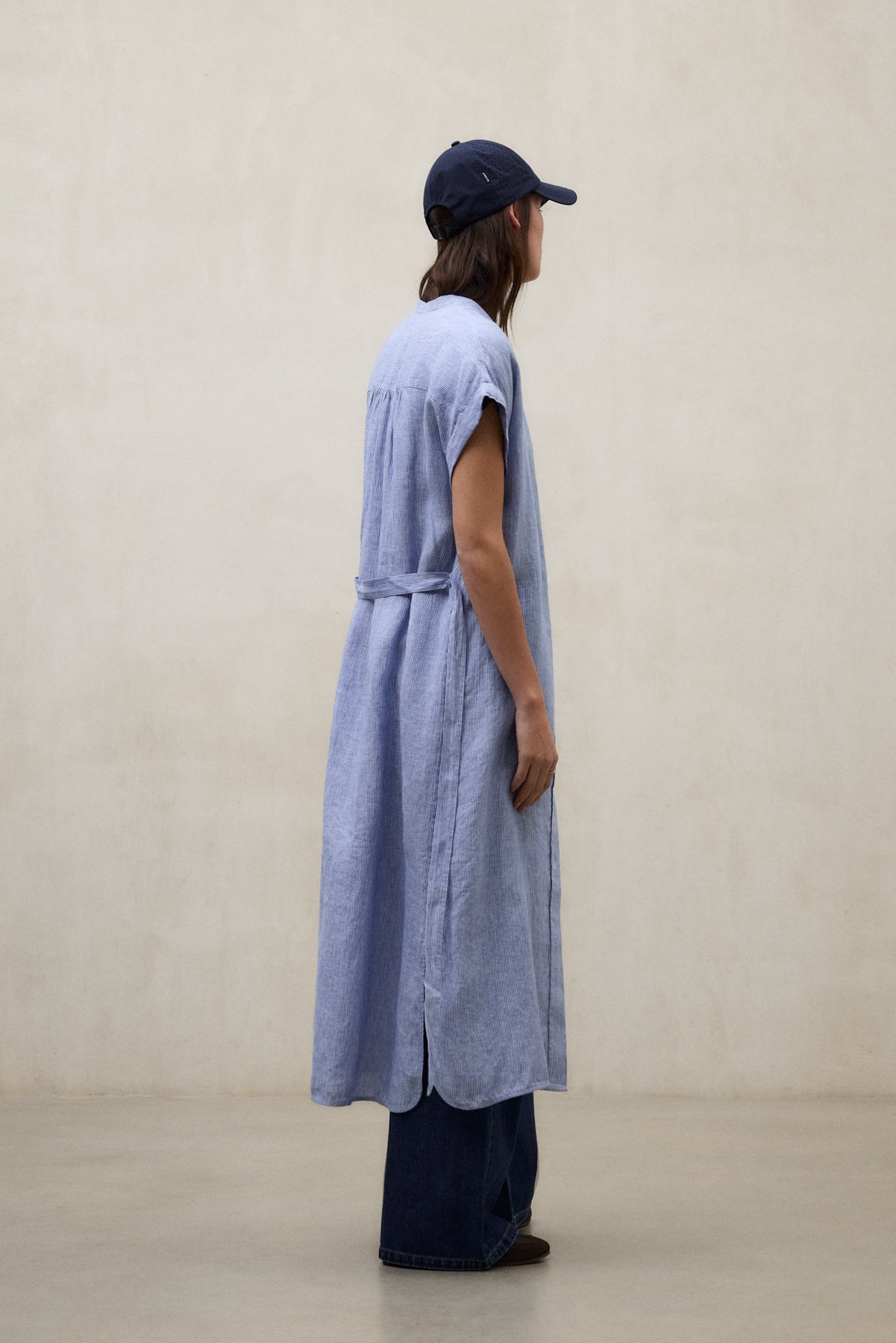 AMETHYST MAO DRESS BLUE