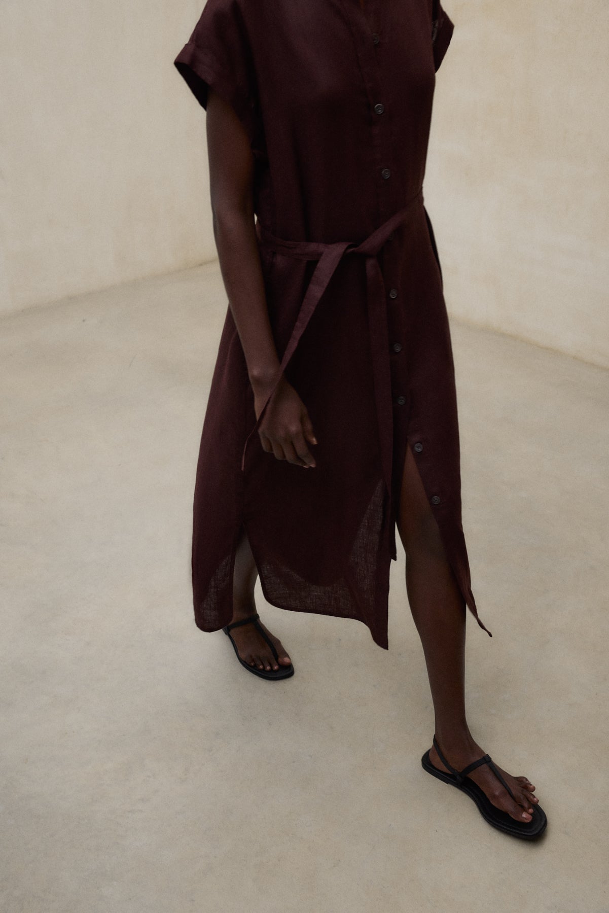 AMETHYST DRESS BROWN