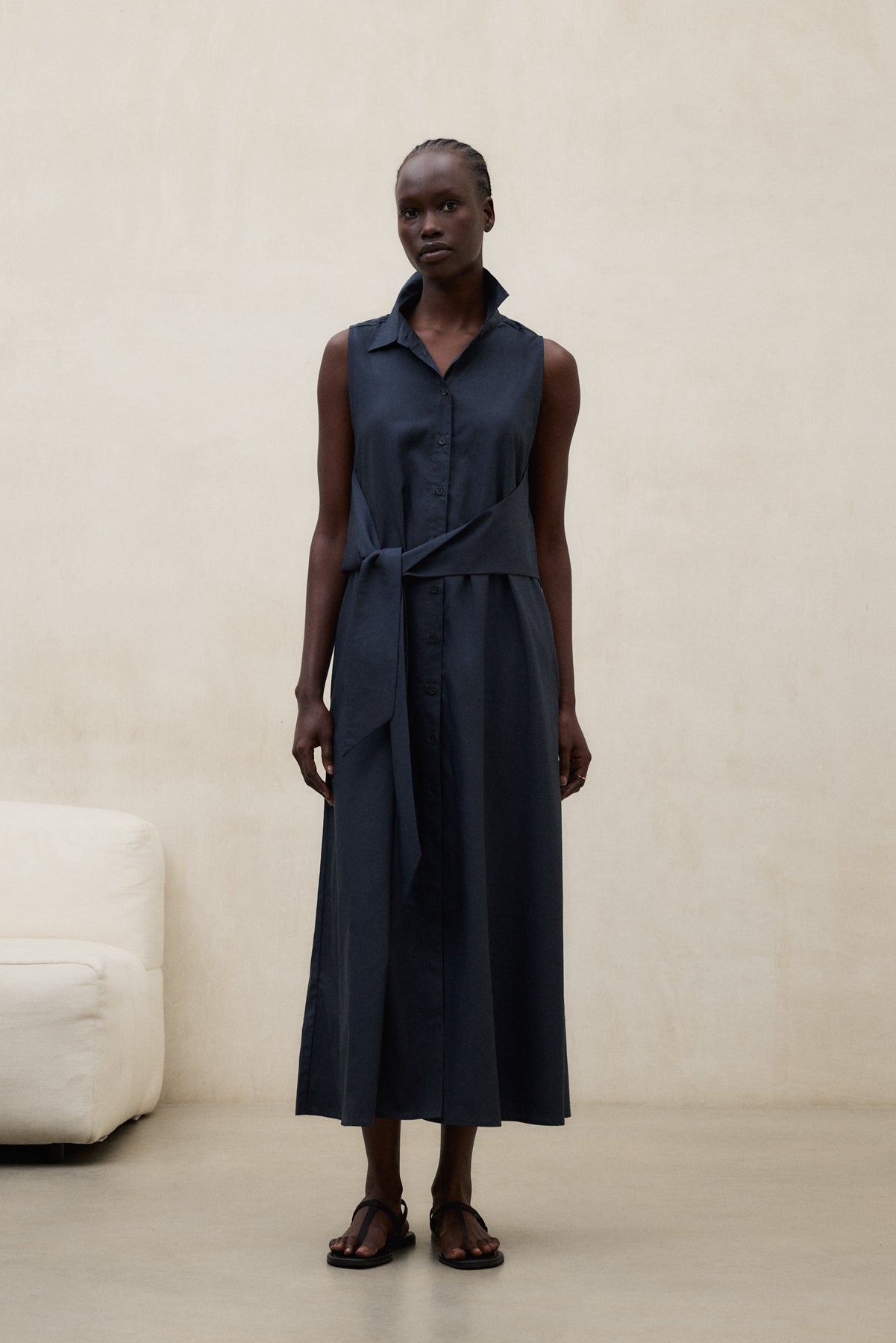 VESTIDO CHIARA AZUL MARINO