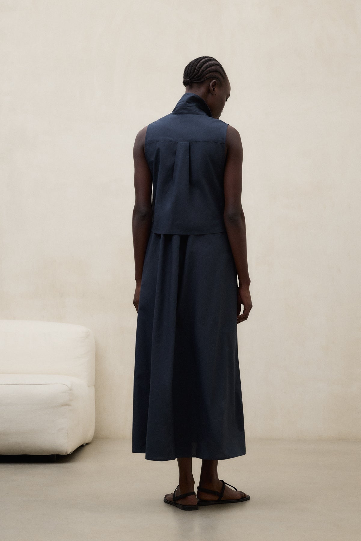 VESTIDO CHIARA AZUL MARINO