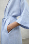 SHORT LIGHT BLUE LEA DRESS