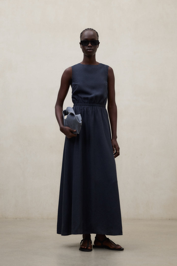 ROBE VITTORIA BLEU MARINE