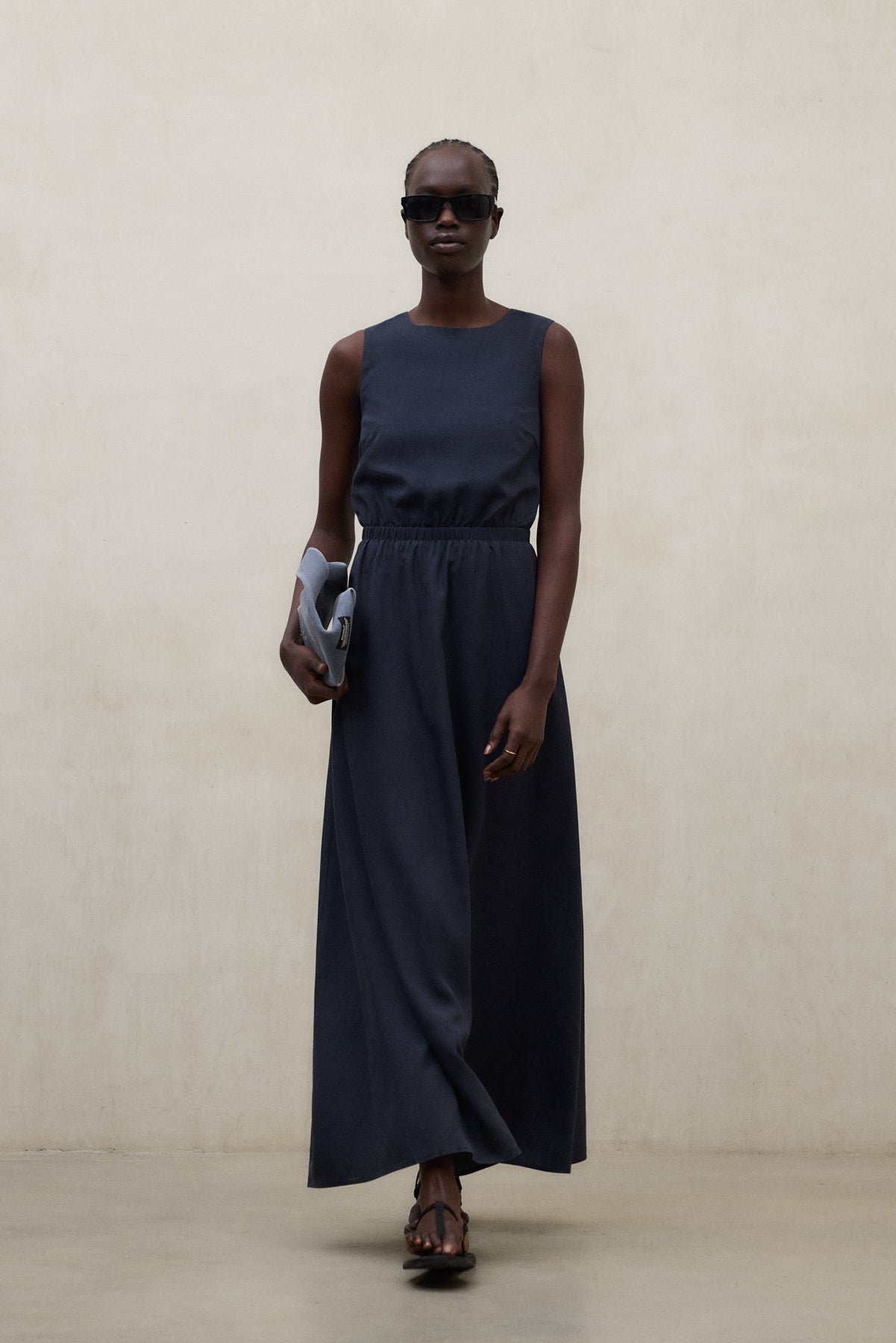 NAVY BLUE VITTORIA DRESS