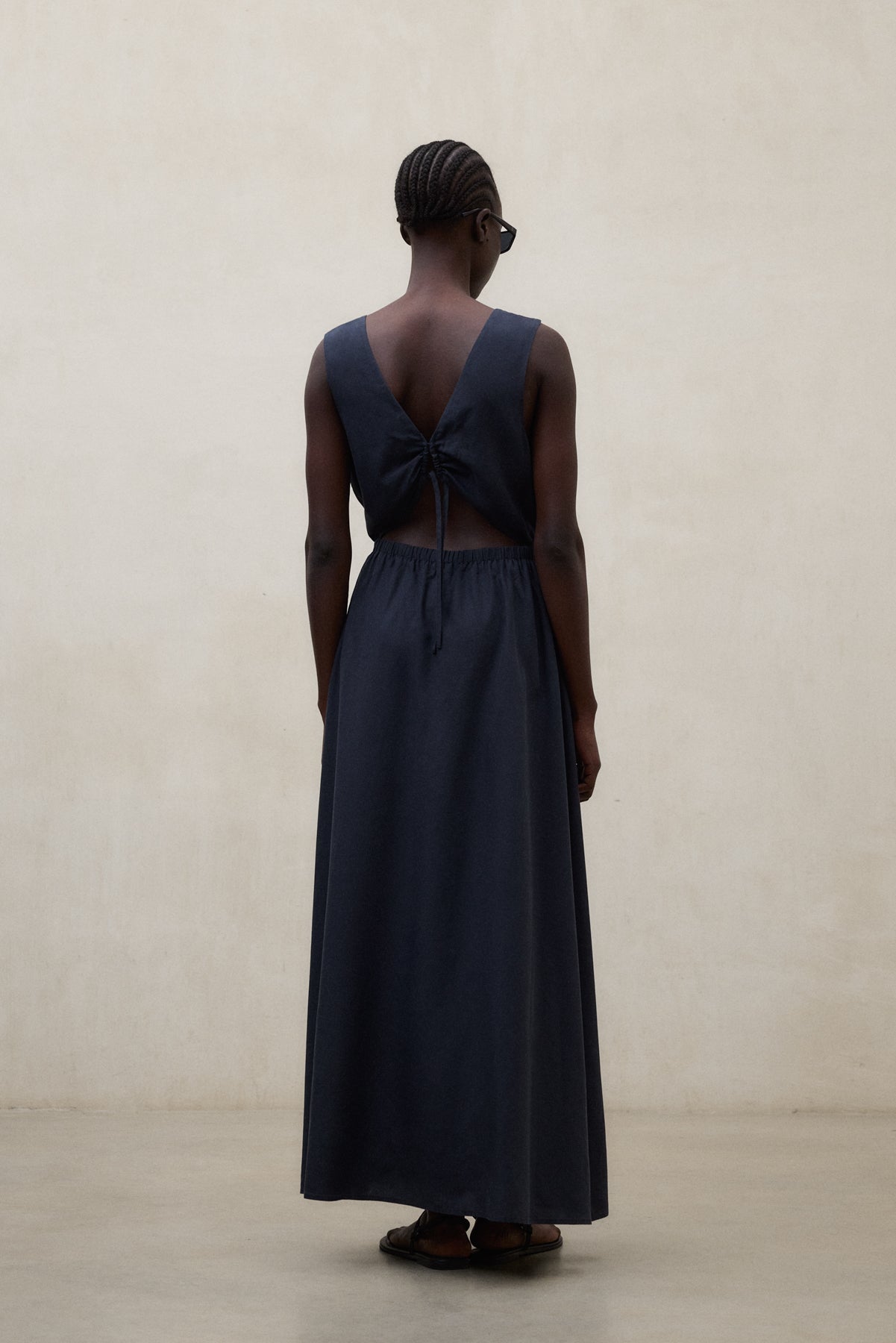 ROBE VITTORIA BLEU MARINE