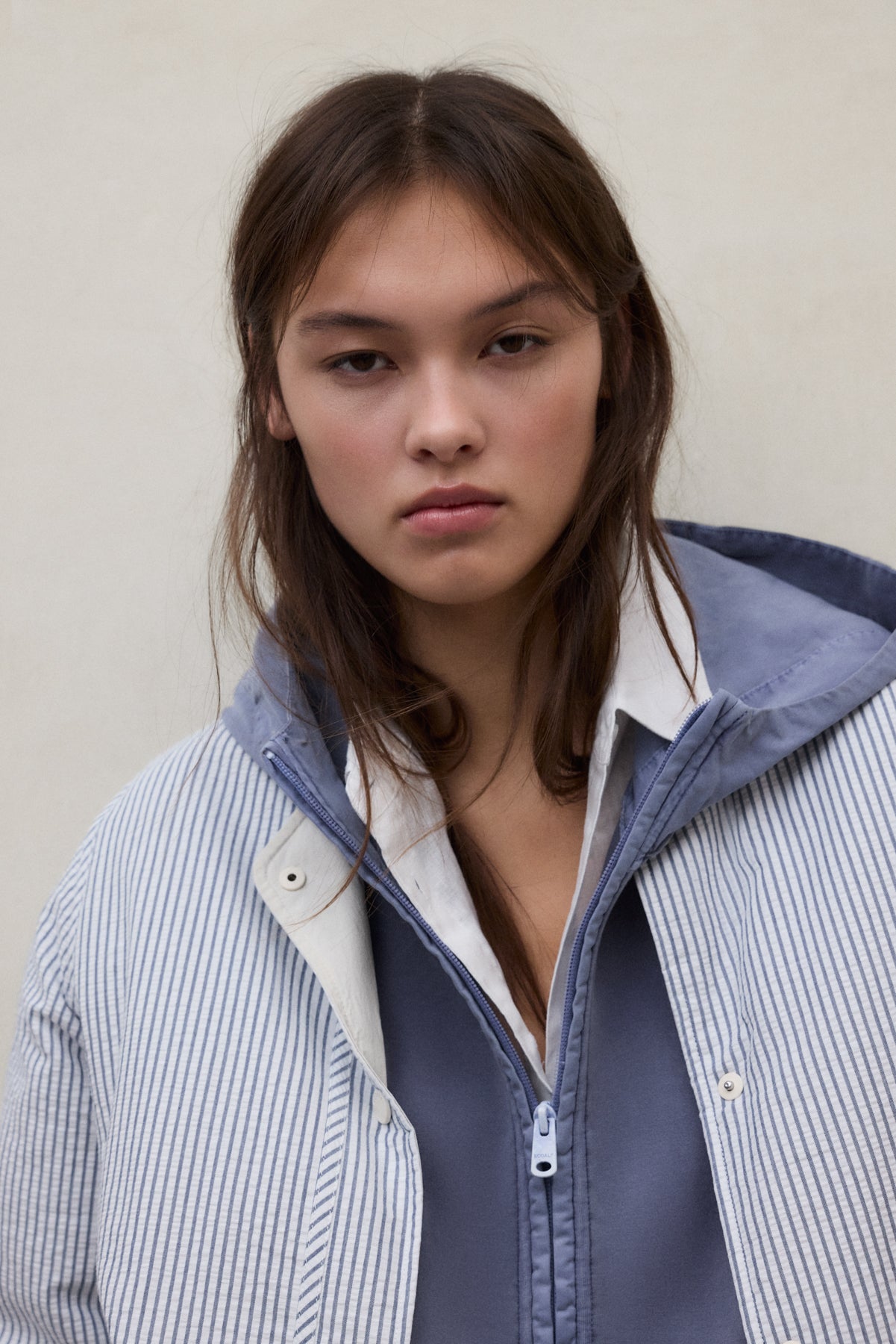 VESTE RÉVERSIBLE GABI BLEUE ET BLANCHE