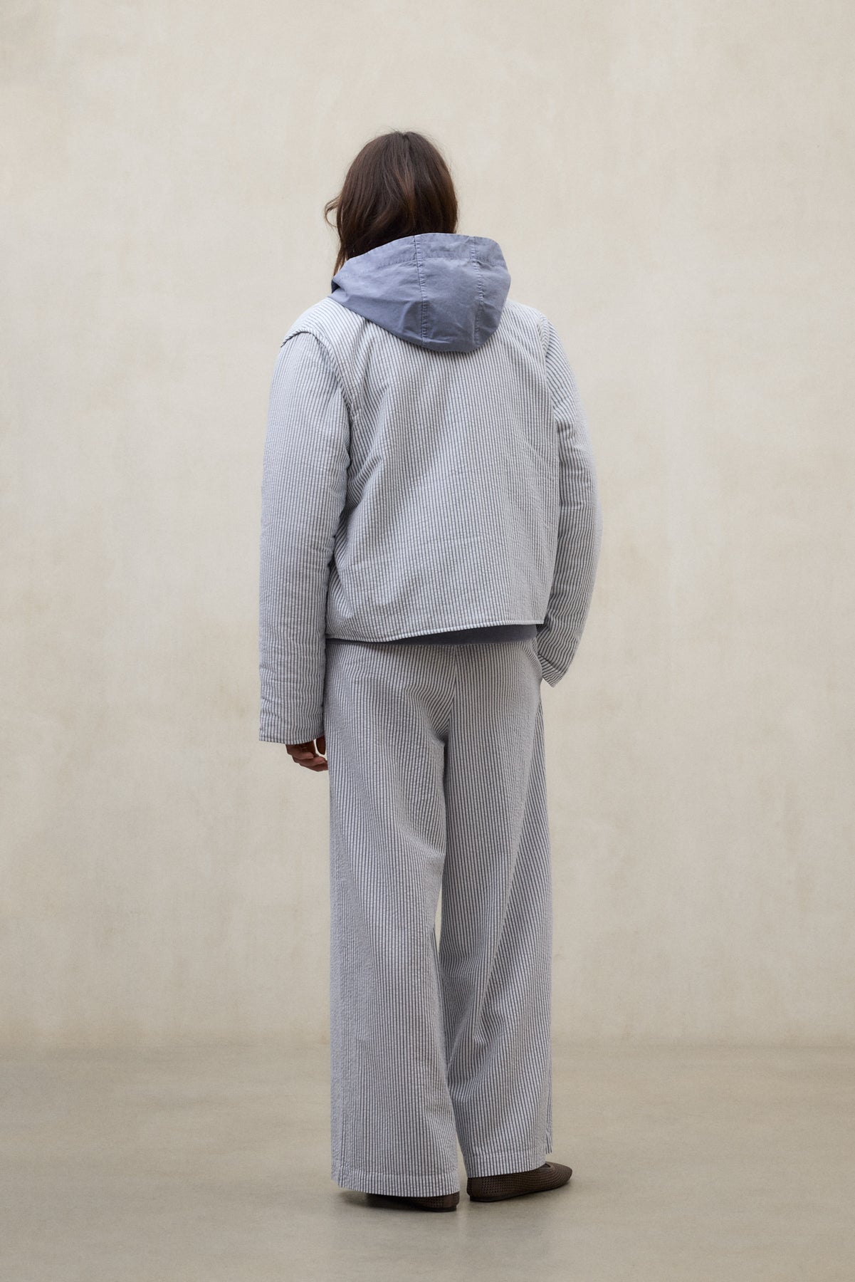 VESTE RÉVERSIBLE GABI BLEUE ET BLANCHE